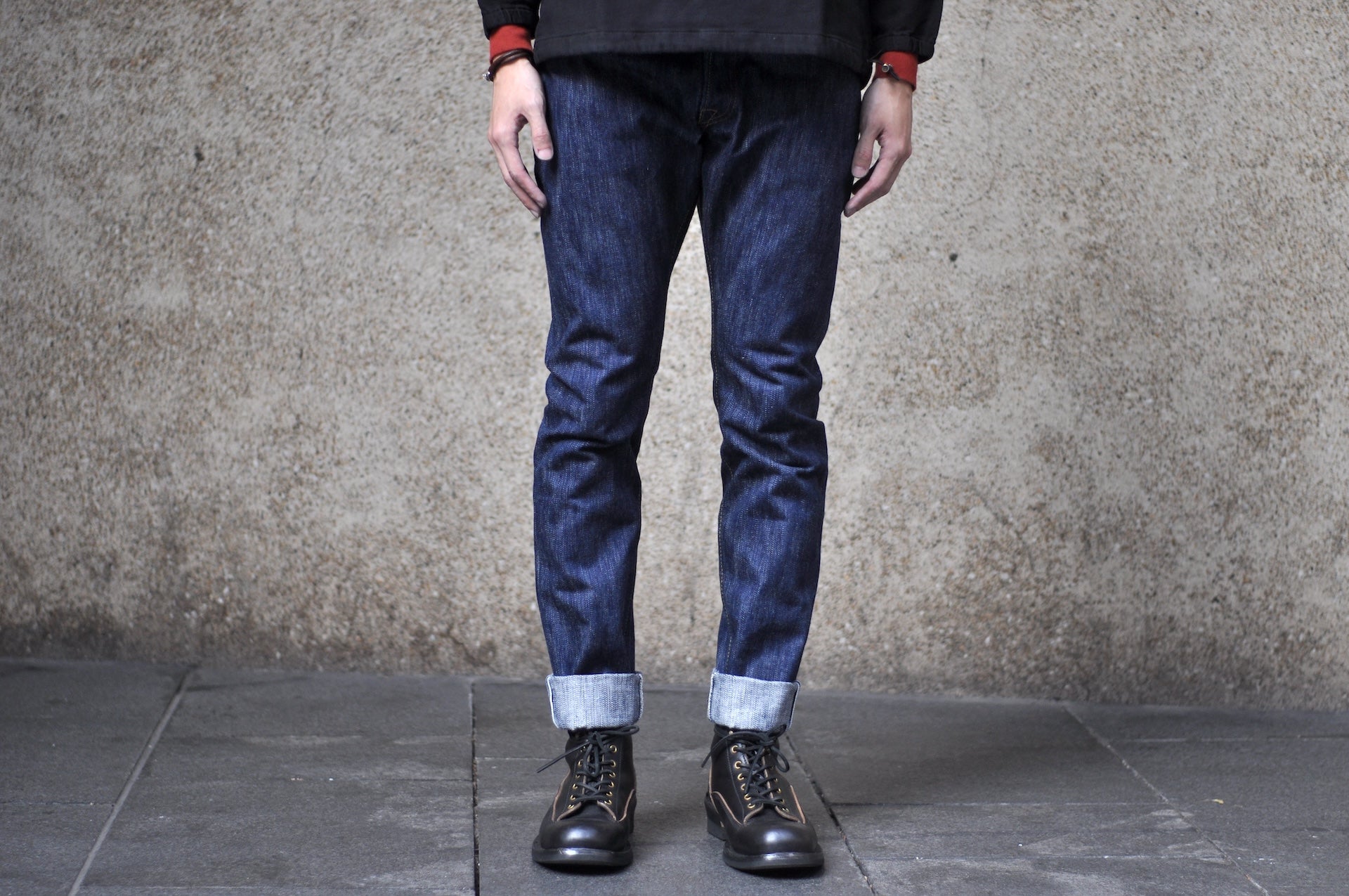 Pure Blue Japan 15oz KS-15oz-019 "Kasuri Indigo" Denim (Relaxed Tapered fit)