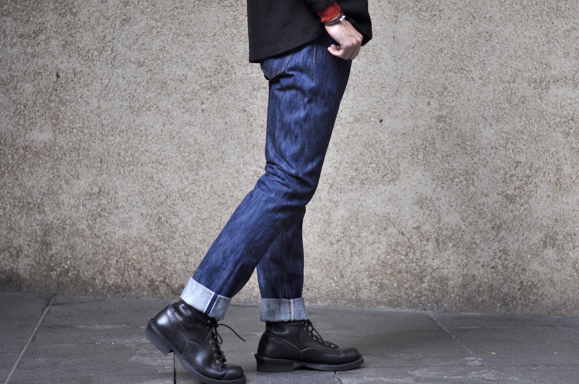 Pure Blue Japan 15oz KS-15oz-019 "Kasuri Indigo" Denim (Relaxed Tapered fit)