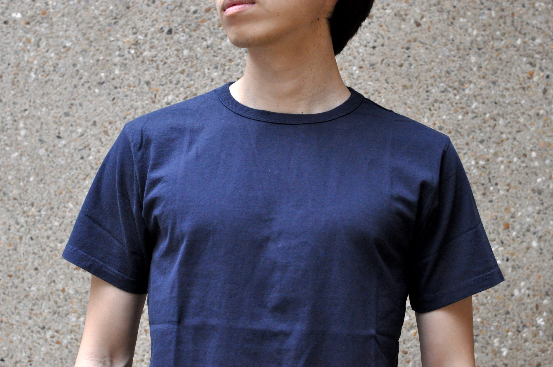 Studio D'Artisan 7oz 'USA Cotton' Loopwheeled Tee (Navy)