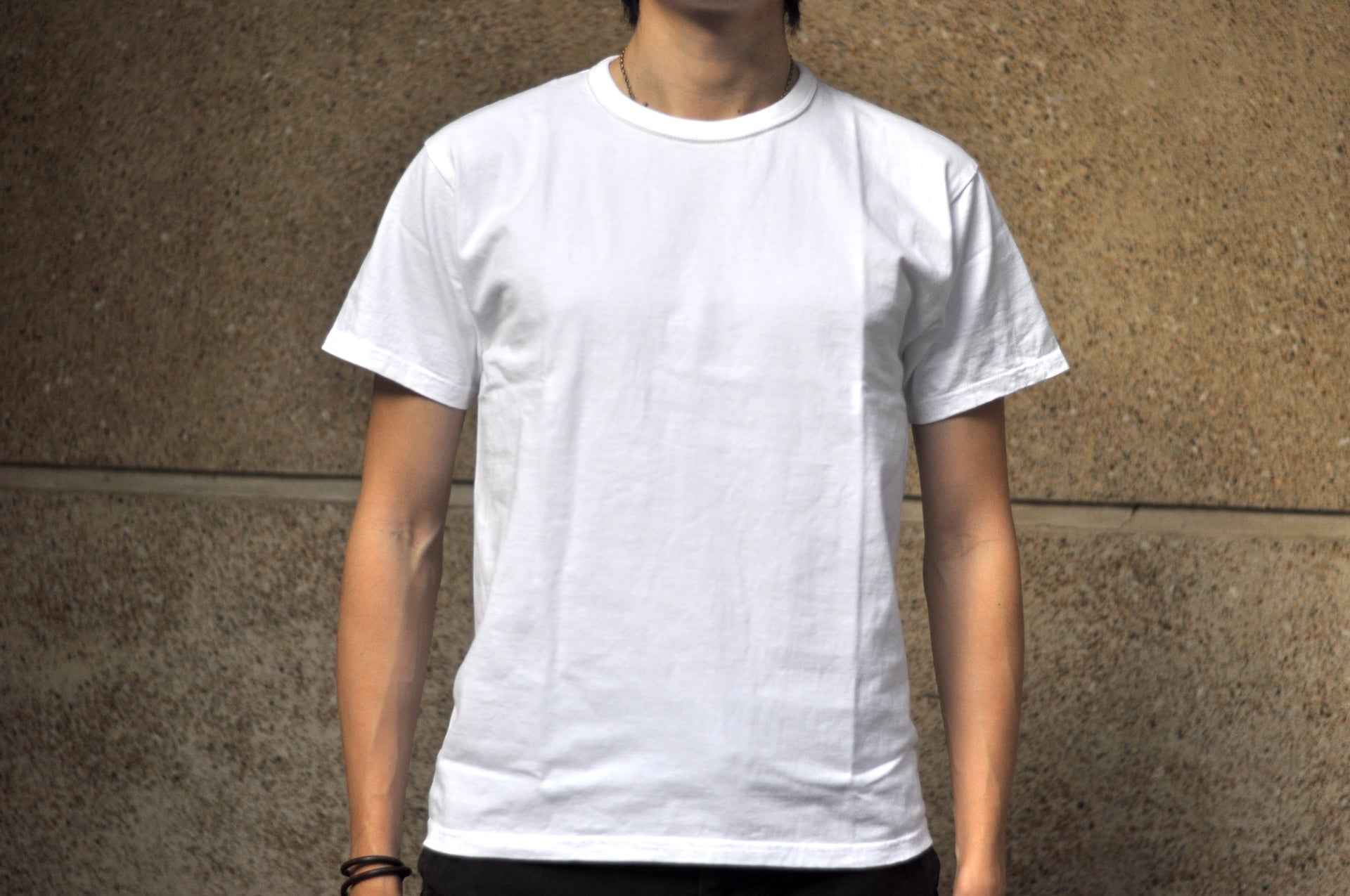 The Flat Head '26SS Version 9oz Loopwheeled Plain Tee (Off White)