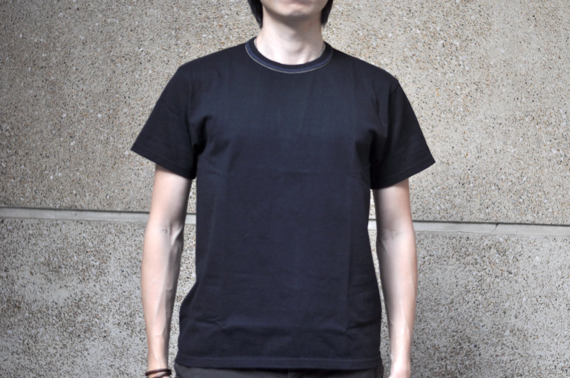 The Flat Head '26SS Version 9oz Loopwheeled Plain Tee (Solid Black)