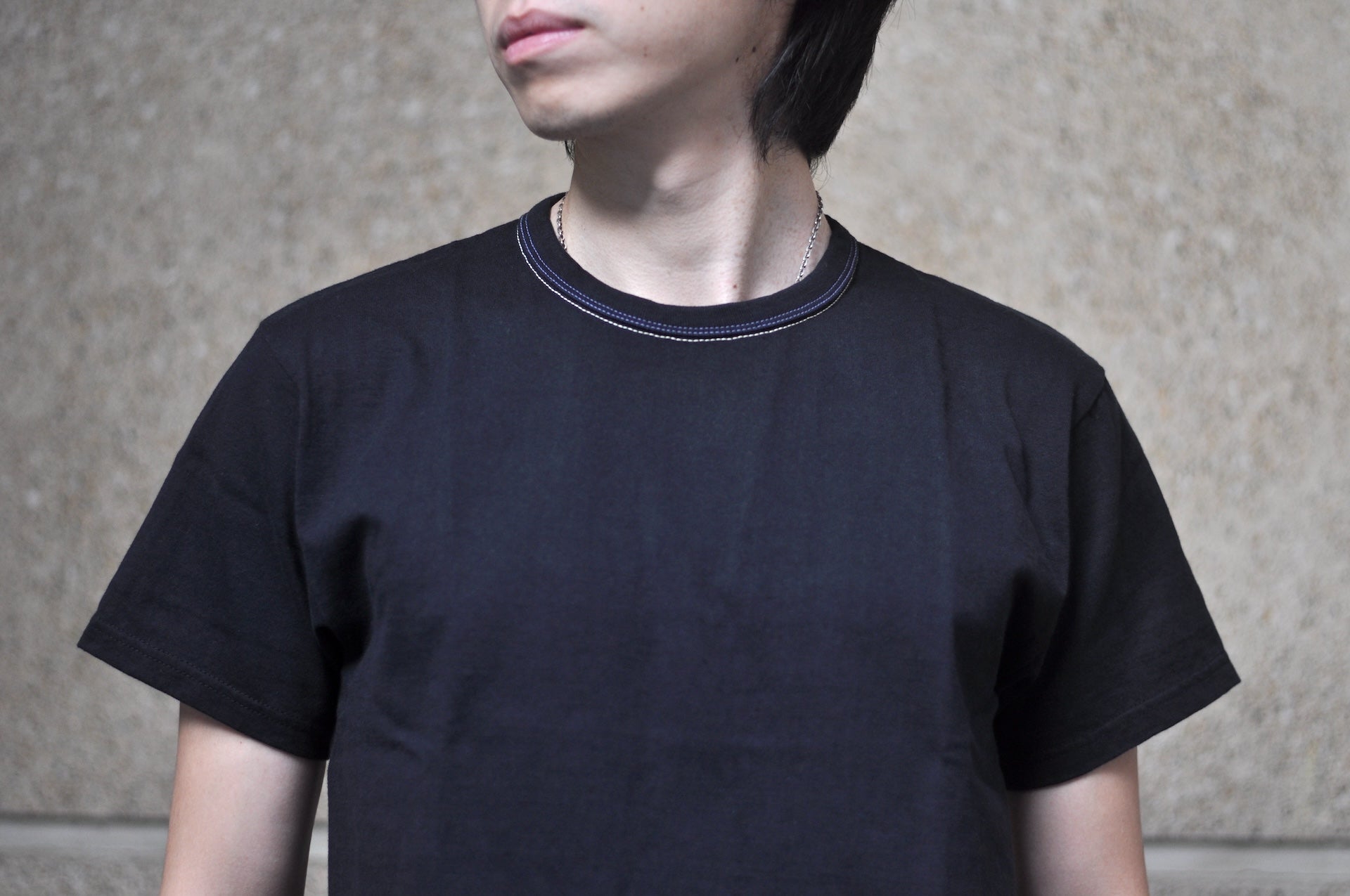 The Flat Head '26SS Version 9oz Loopwheeled Plain Tee (Solid Black)