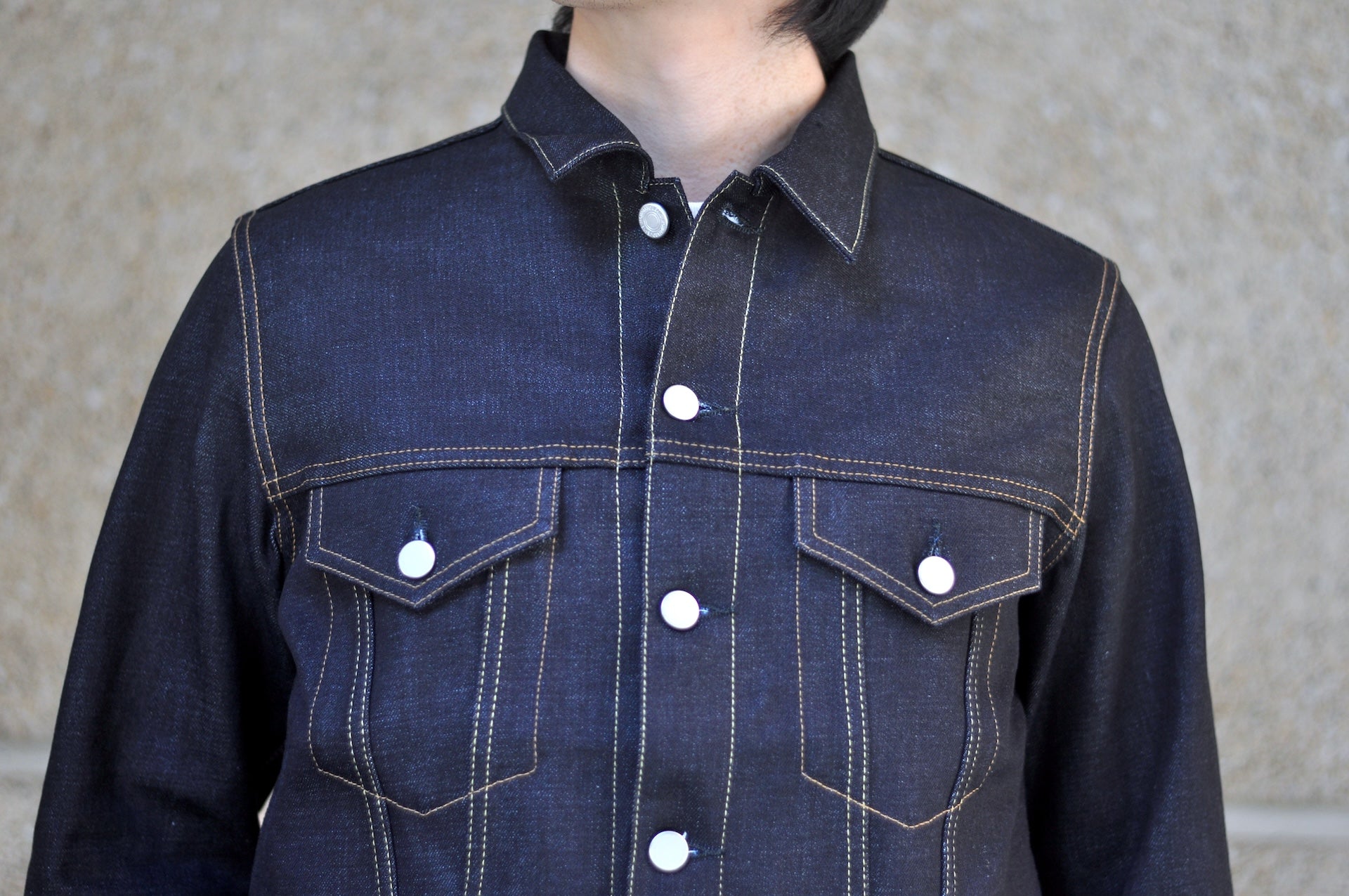 MOMOTARO JEANS 14.7oz "Tokuno Blue" Modified Type 3 Denim Jacket (Indigo)