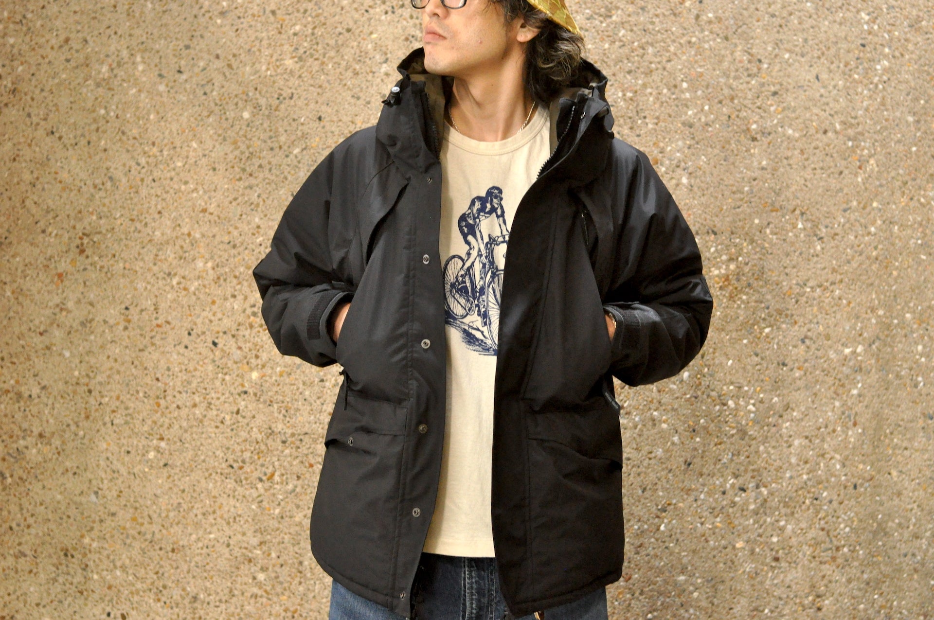 Ultima Thule by Freewheelers "All Weather" Hard-Shell Jacket (Black)
