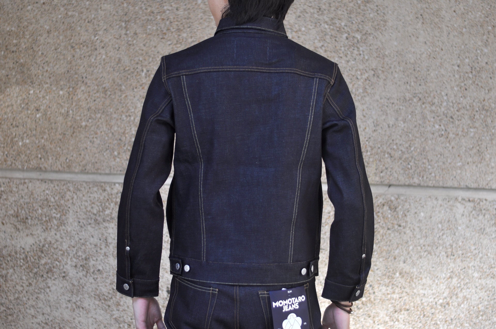 MOMOTARO JEANS 14.7oz "Tokuno Blue" Modified Type 3 Denim Jacket (Indigo)