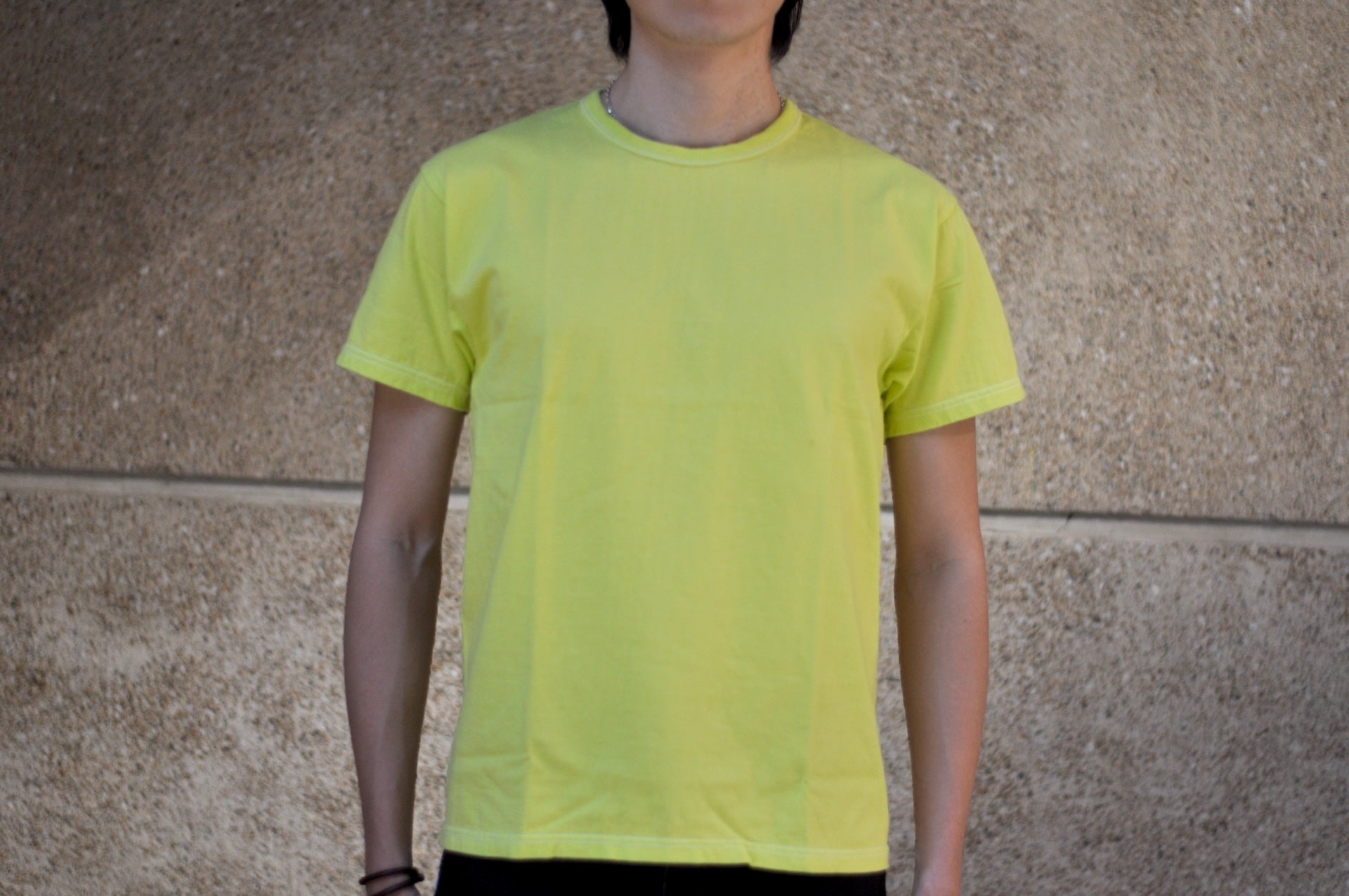 The Flat Head '25 Version 9oz Loopwheeled Plain Tee (Lime Green)