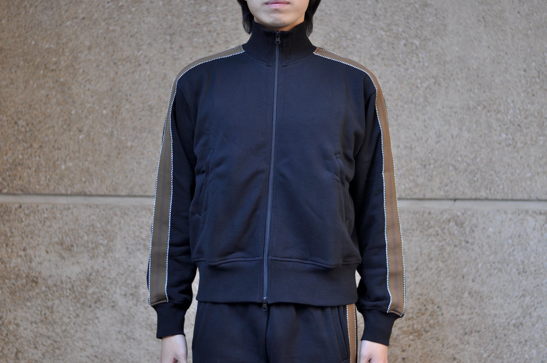 Ultima Thule by Freewheelers "WHIRLWIND" Track Jacket (Ultimate Black)