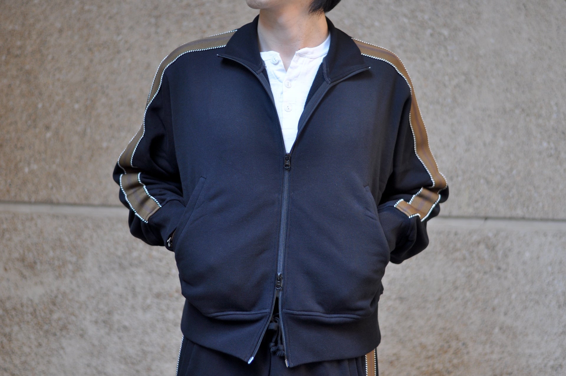 Ultima Thule by Freewheelers "WHIRLWIND" Track Jacket (Ultimate Black)