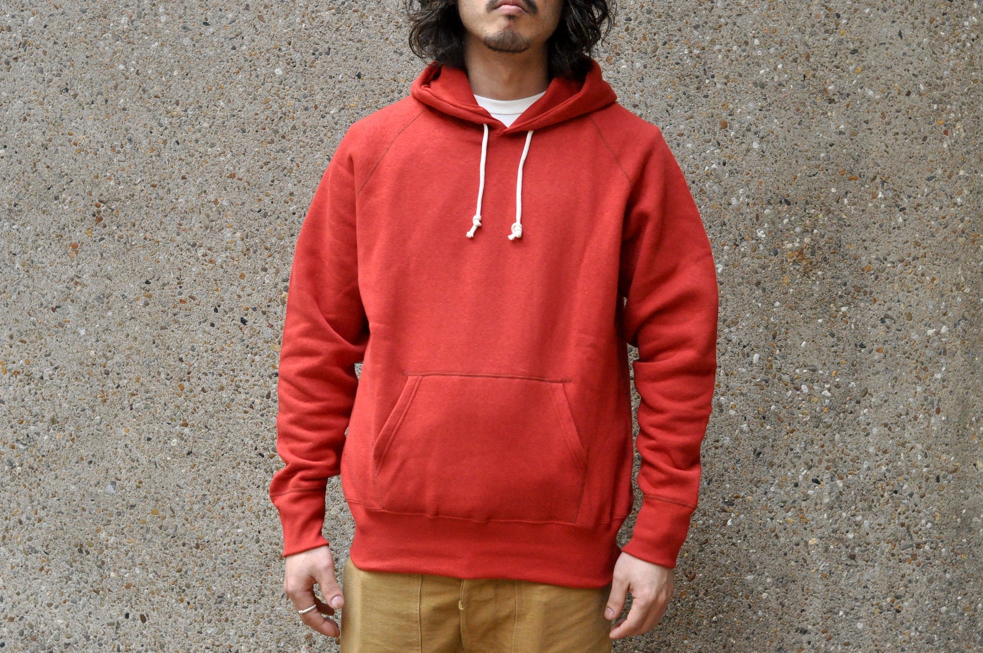 Denime X Warehouse Co Lot.262 10oz Loopwheeled Pull Over (Red)