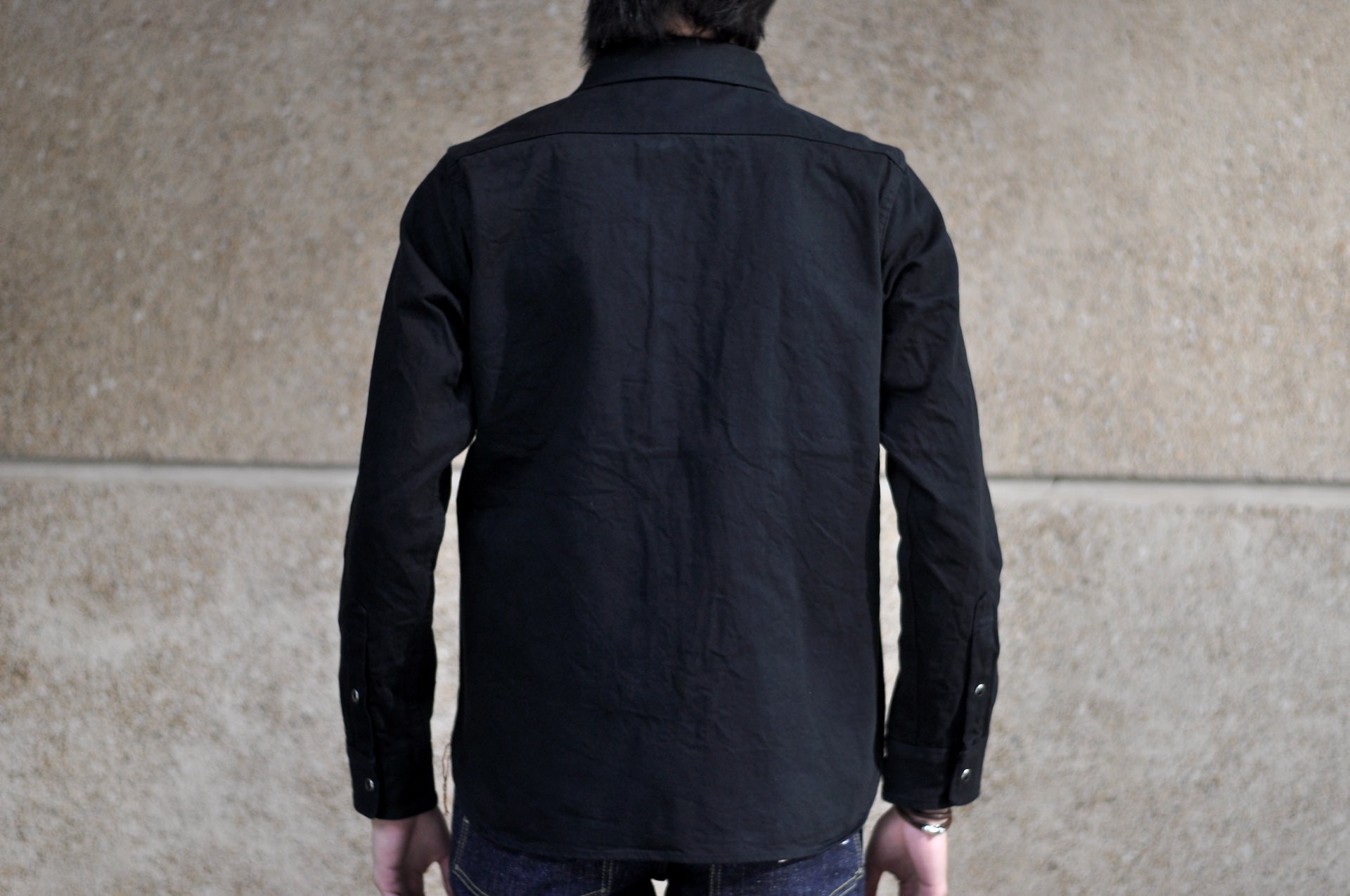 Iron Heart 12oz "Johnny Cash" Black Selvage Denim Work Shirt
