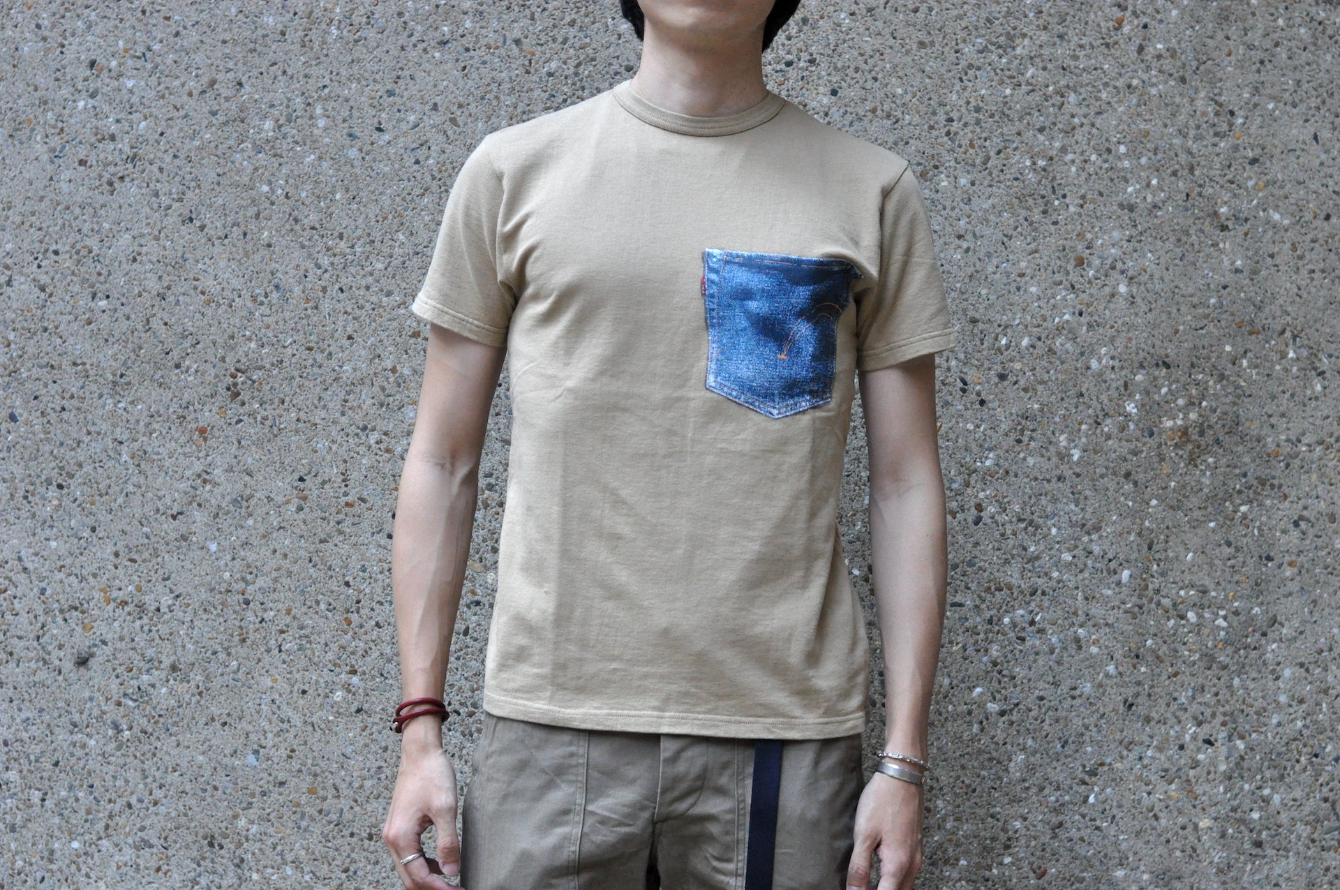 Samurai 7oz "Painting" Loopwheeled Tee (Beige)