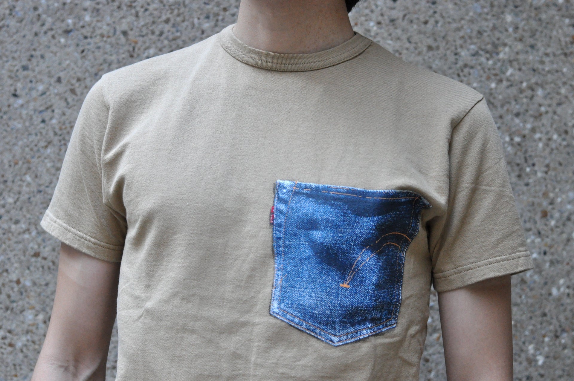 Samurai 7oz "Painting" Loopwheeled Tee (Beige)