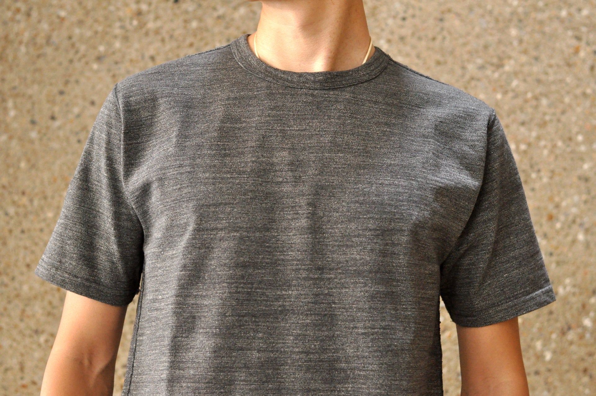 Studio D'Artisan X CORLECTION 7.5oz 'Suvin Gold' Ultimate Loopwheeled Plain Tee (Heather Ink)