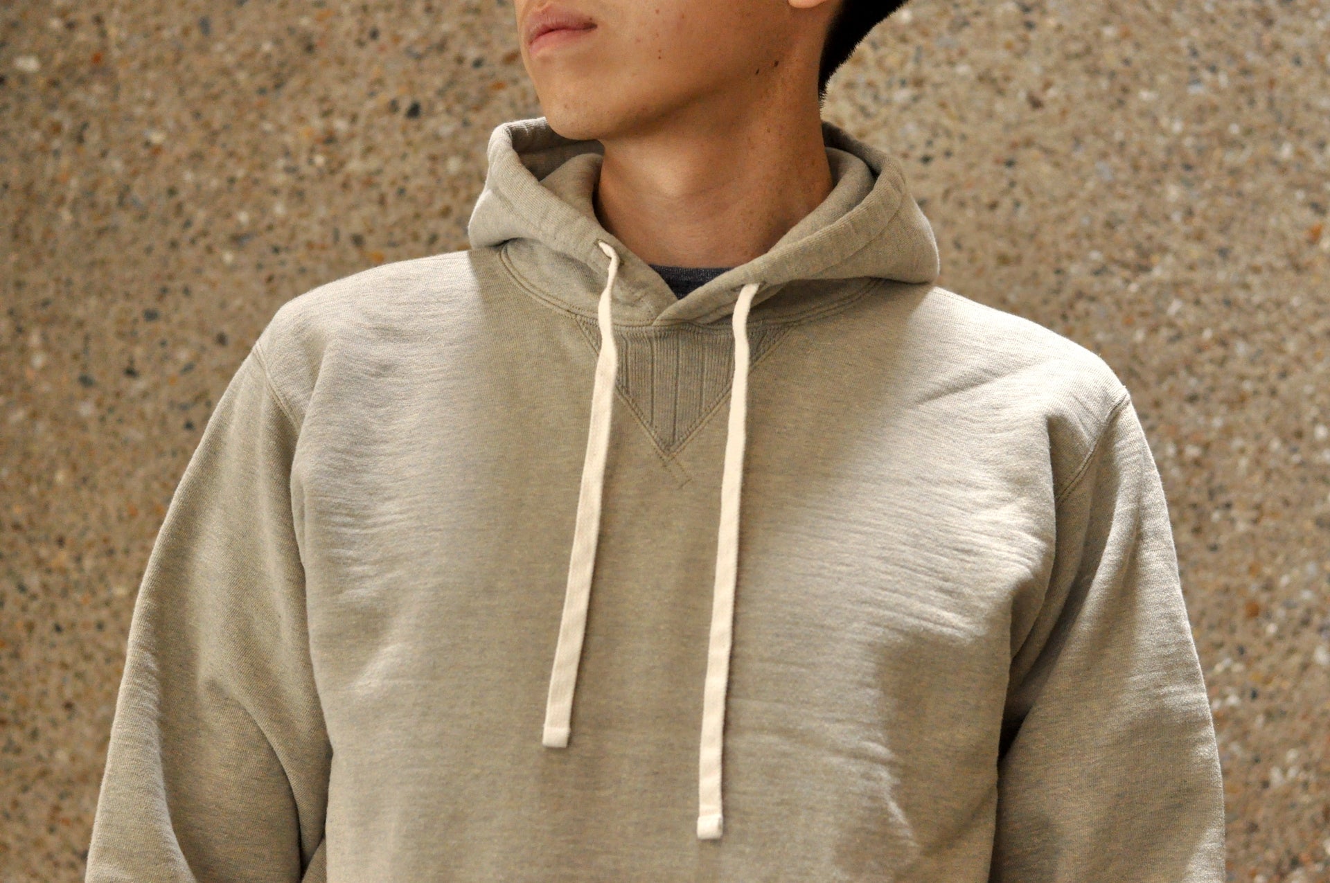 Studio D'Artisan 12oz 'Suvin Gold' Loopwheeled Pull Over (Heather Grey)