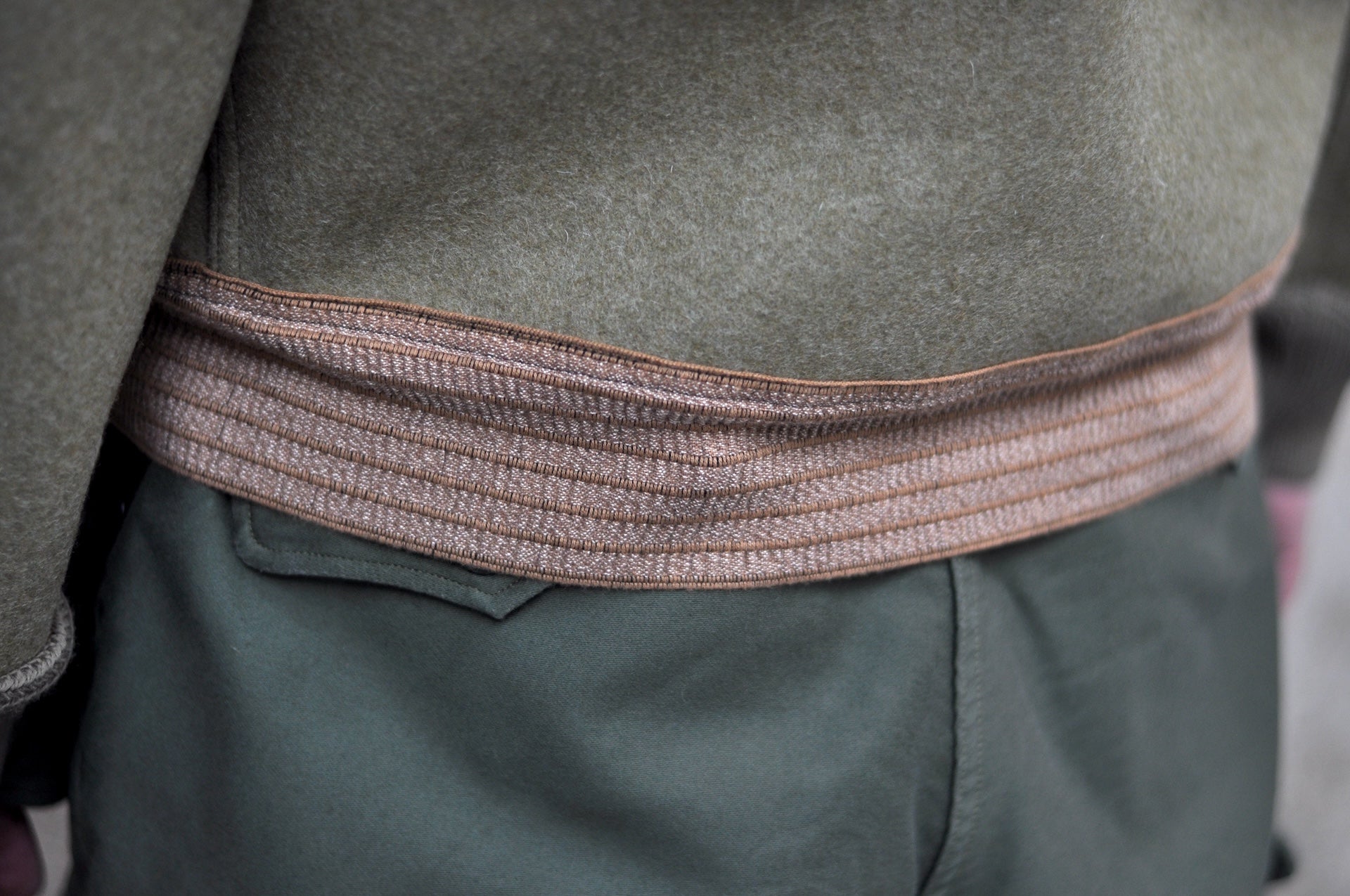 Warehouse Co "Civilian Version" A-1 Melton Wool Jacket (Vintage Olive)