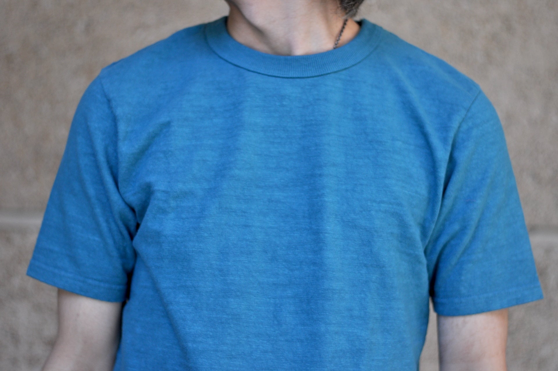 UES 9.5oz "NO.8 Slub Nep" Heavyweight Plain Tee (Turquoise Green)