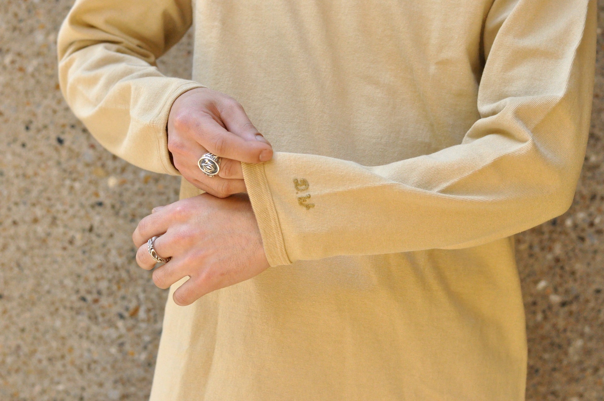 Dubble Works 9oz "Ultra-Heavy" Loopwheeled L/S Tee (Egg)