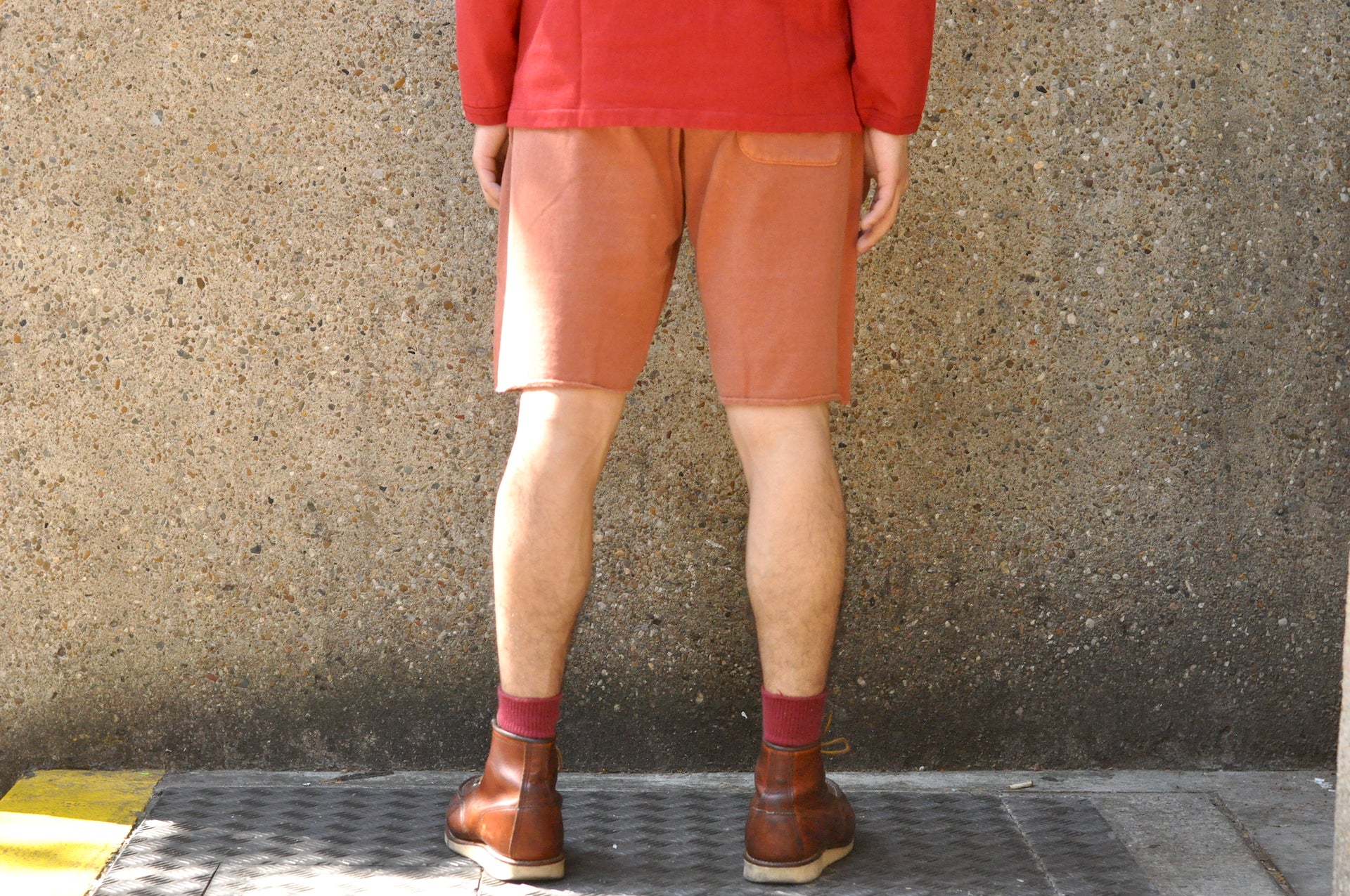 Dubble Works Tubular 'Active Dyed' Sweat Shorts (Brick Red)