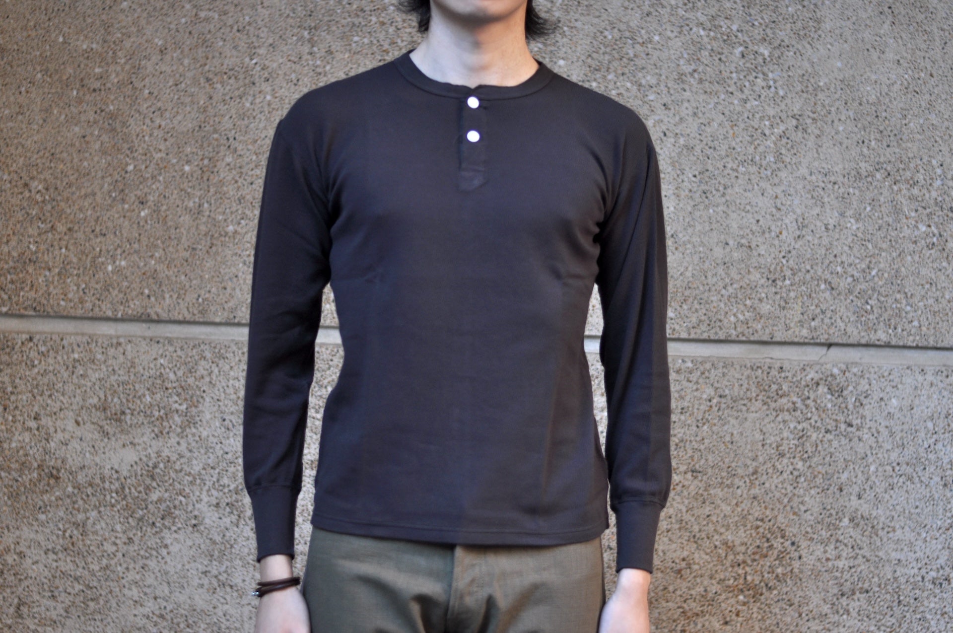 Dubble Works "Standard" L/S Henley Thermal (Black)