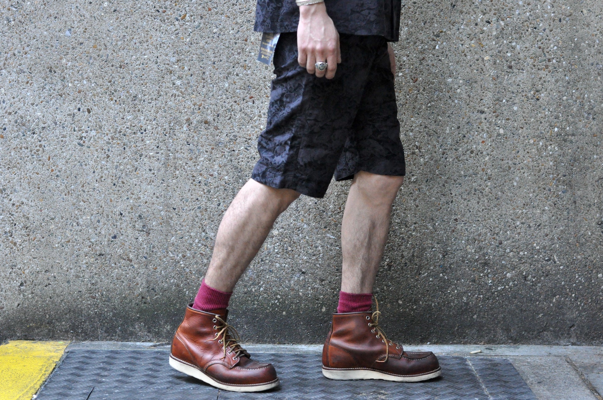 Studio D'Artisan "Hundred Tigers" Aloha Shorts (Kurozome)