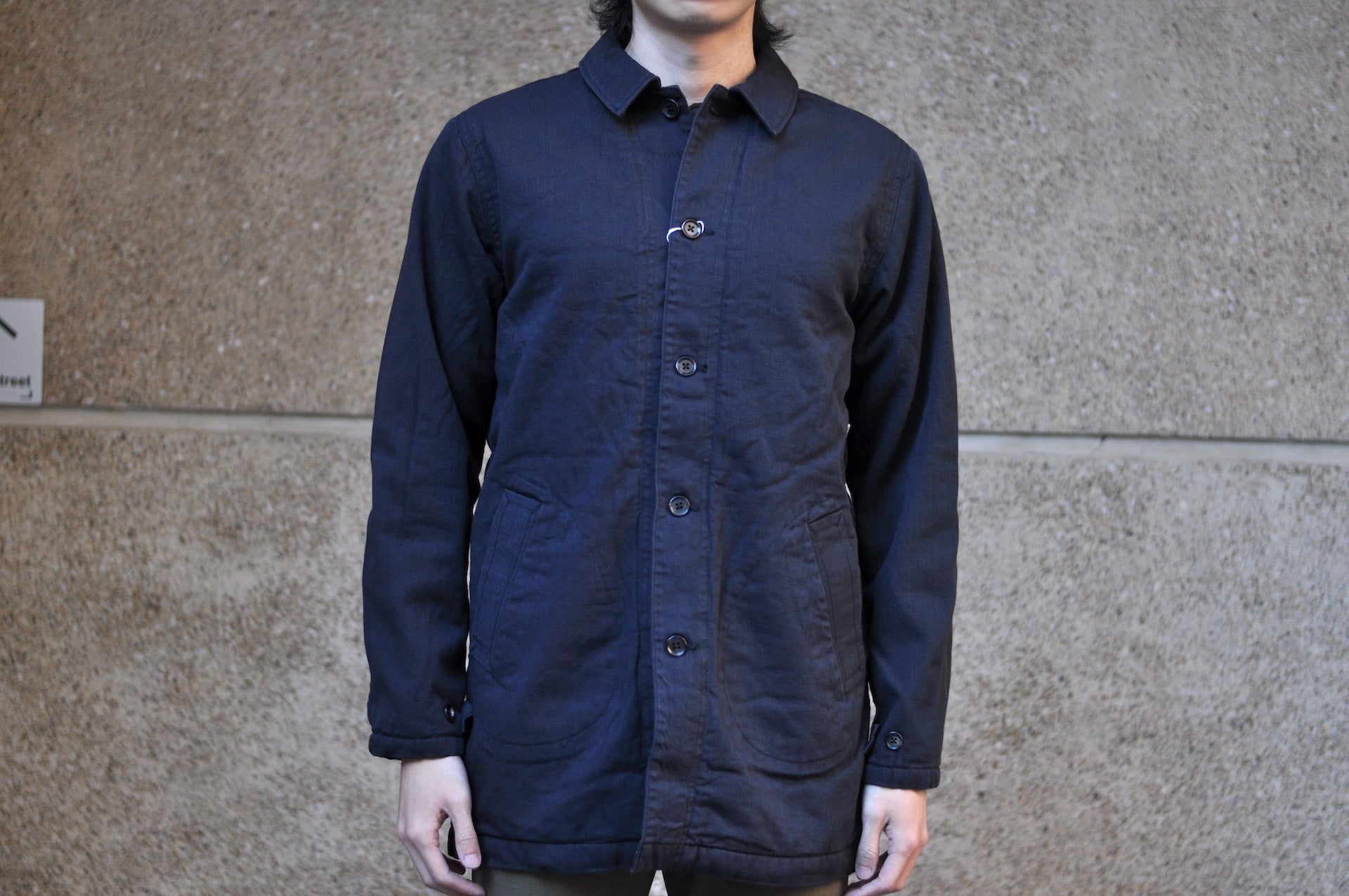 Pure Blue Japan Denim BOA Jacket (Black)