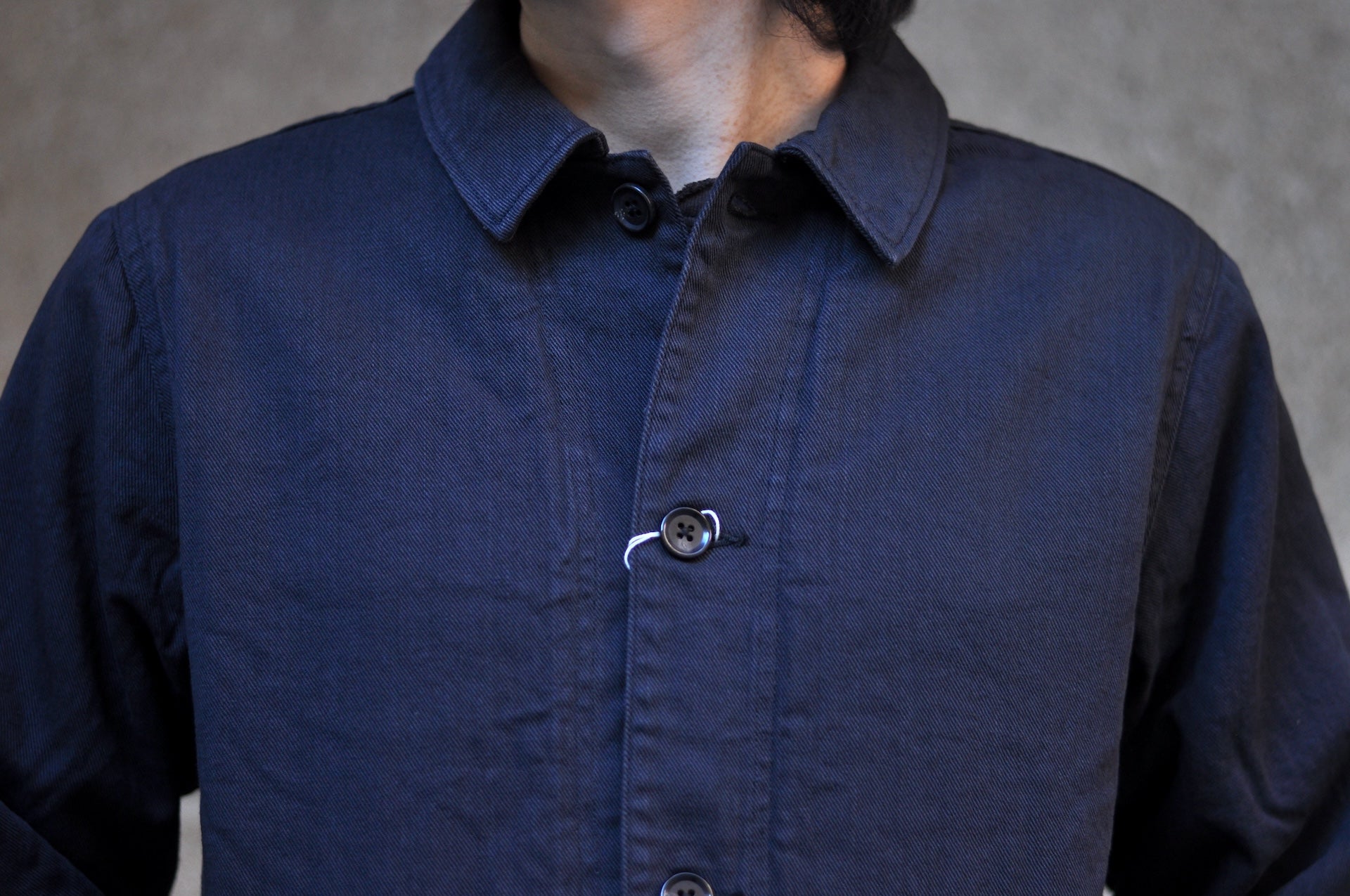 Pure Blue Japan Denim BOA Jacket (Black)