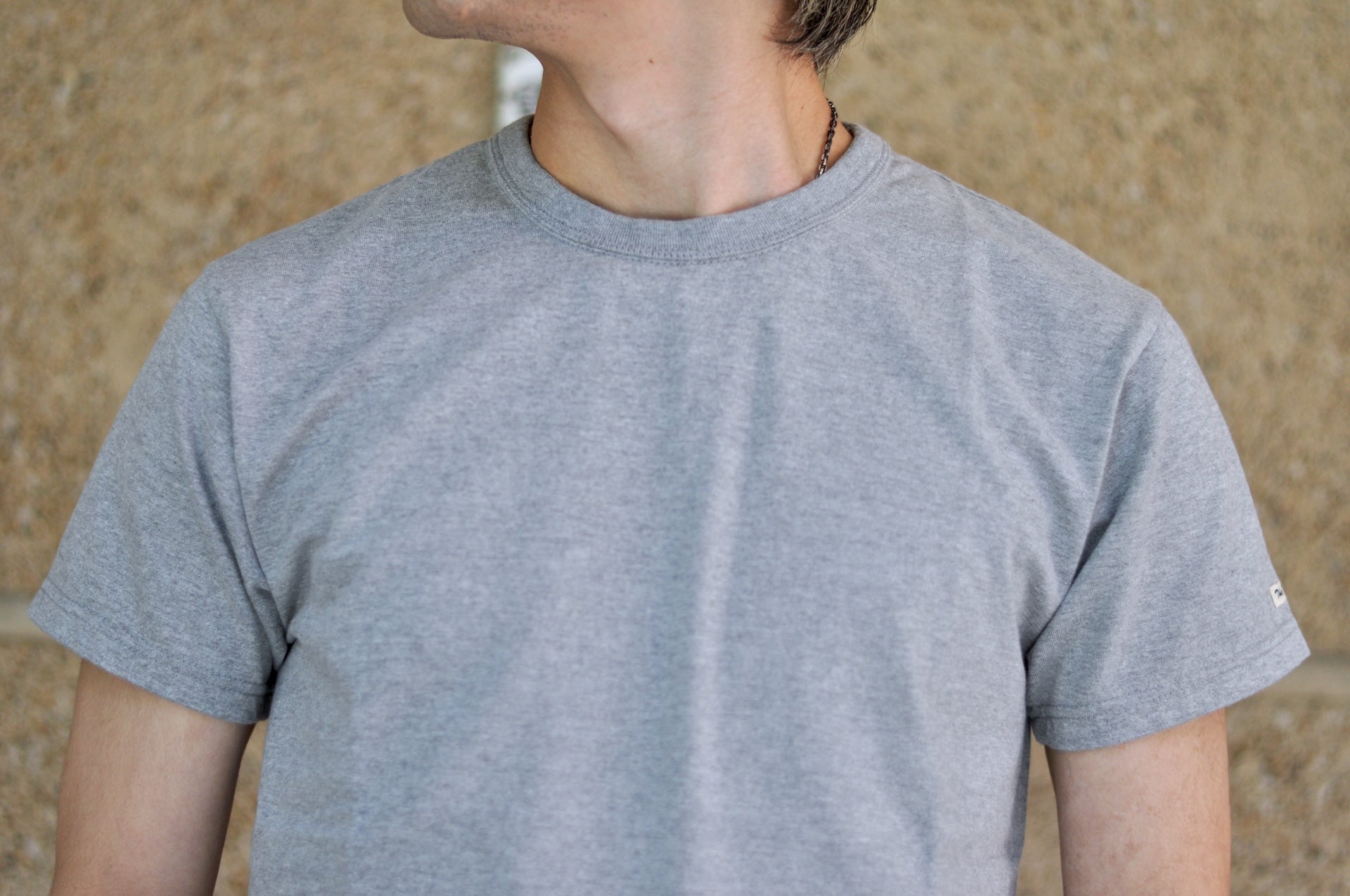 The Flat Head 24 Version 9oz Loopwheeled Plain Tee (Heather Grey)