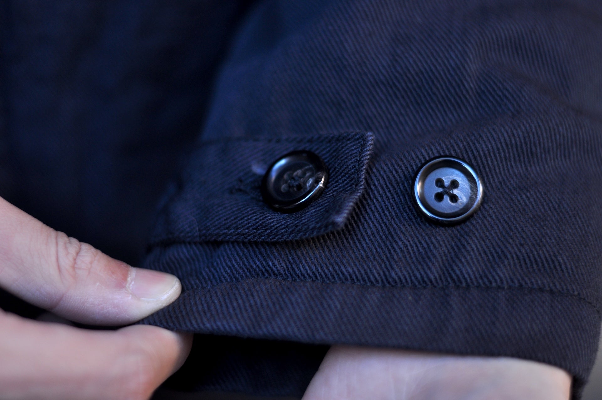 Pure Blue Japan Denim BOA Jacket (Black)
