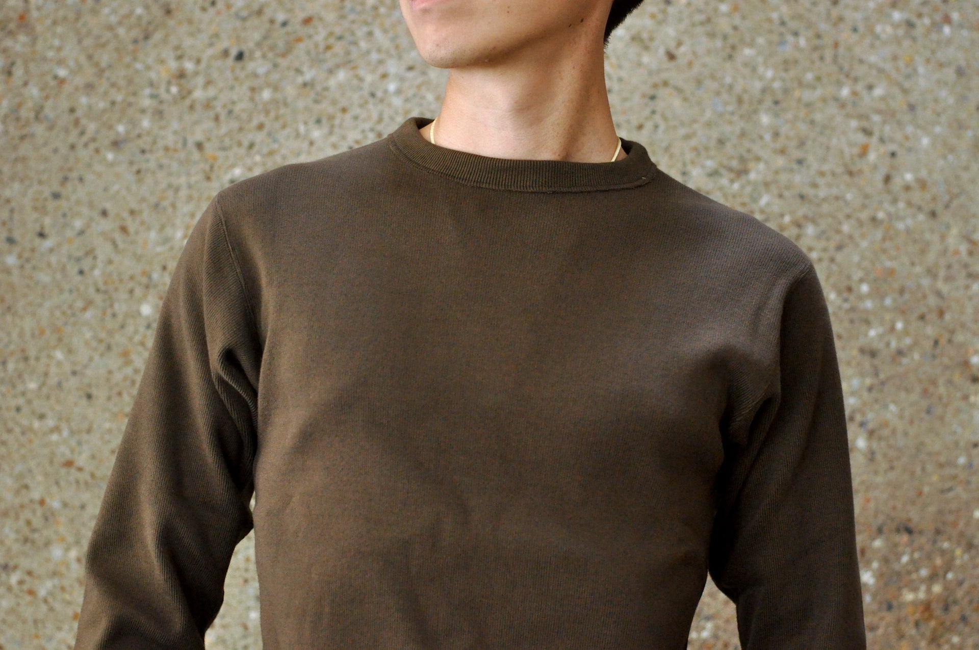 Freewheelers "Crew Neck Type" L/S Underwear (Dark Olive)