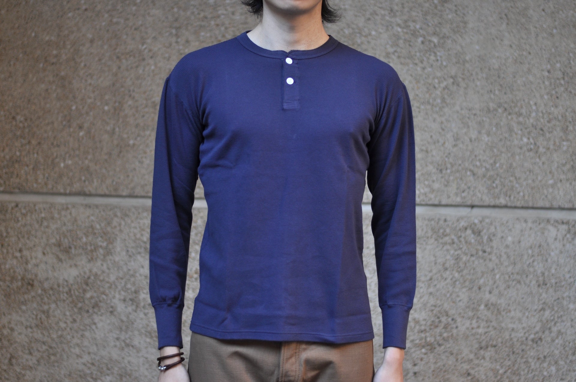 Dubble Works "Standard" L/S Henley Thermal (Navy)