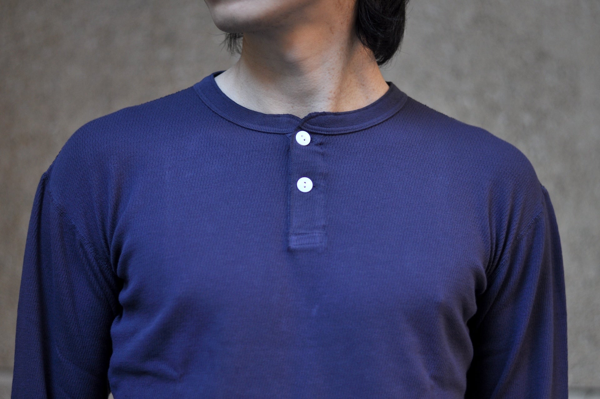 Dubble Works "Standard" L/S Henley Thermal (Navy)