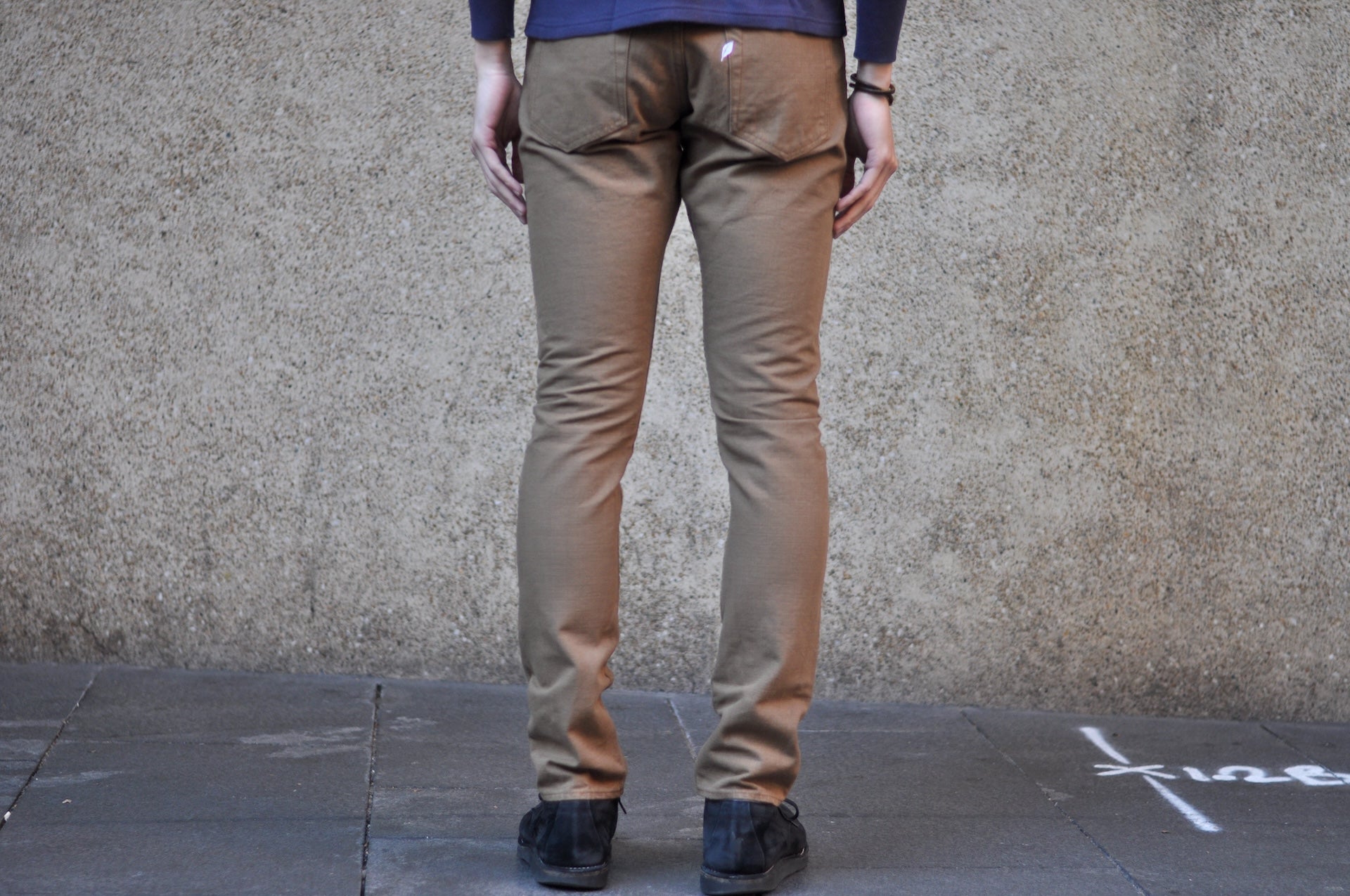 Pure Blue Japan 13.5oz Duck Canvas Trousers (Khaki)