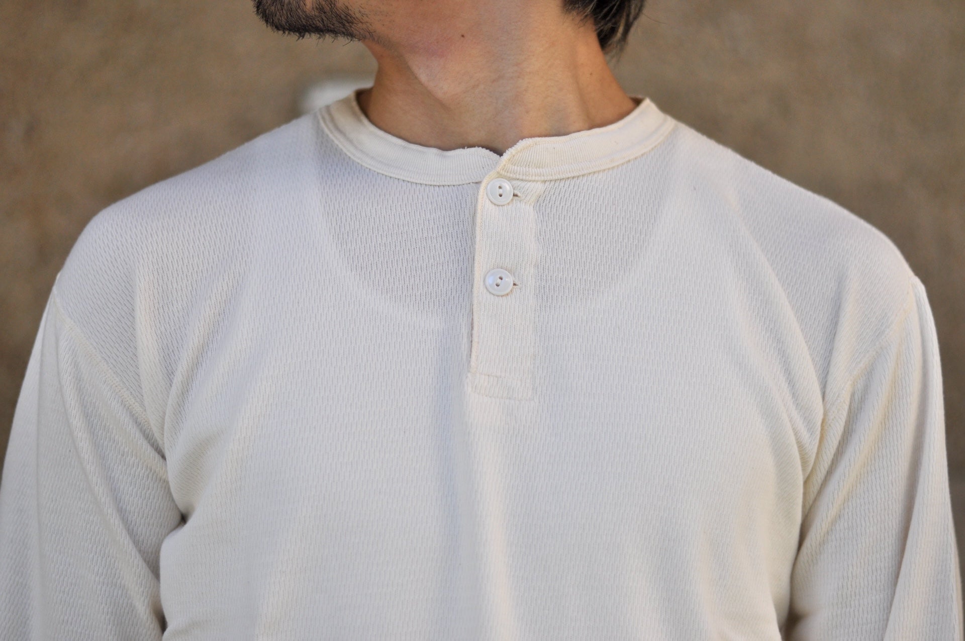 Dubble Works "Standard" L/S Henley Thermal (White)