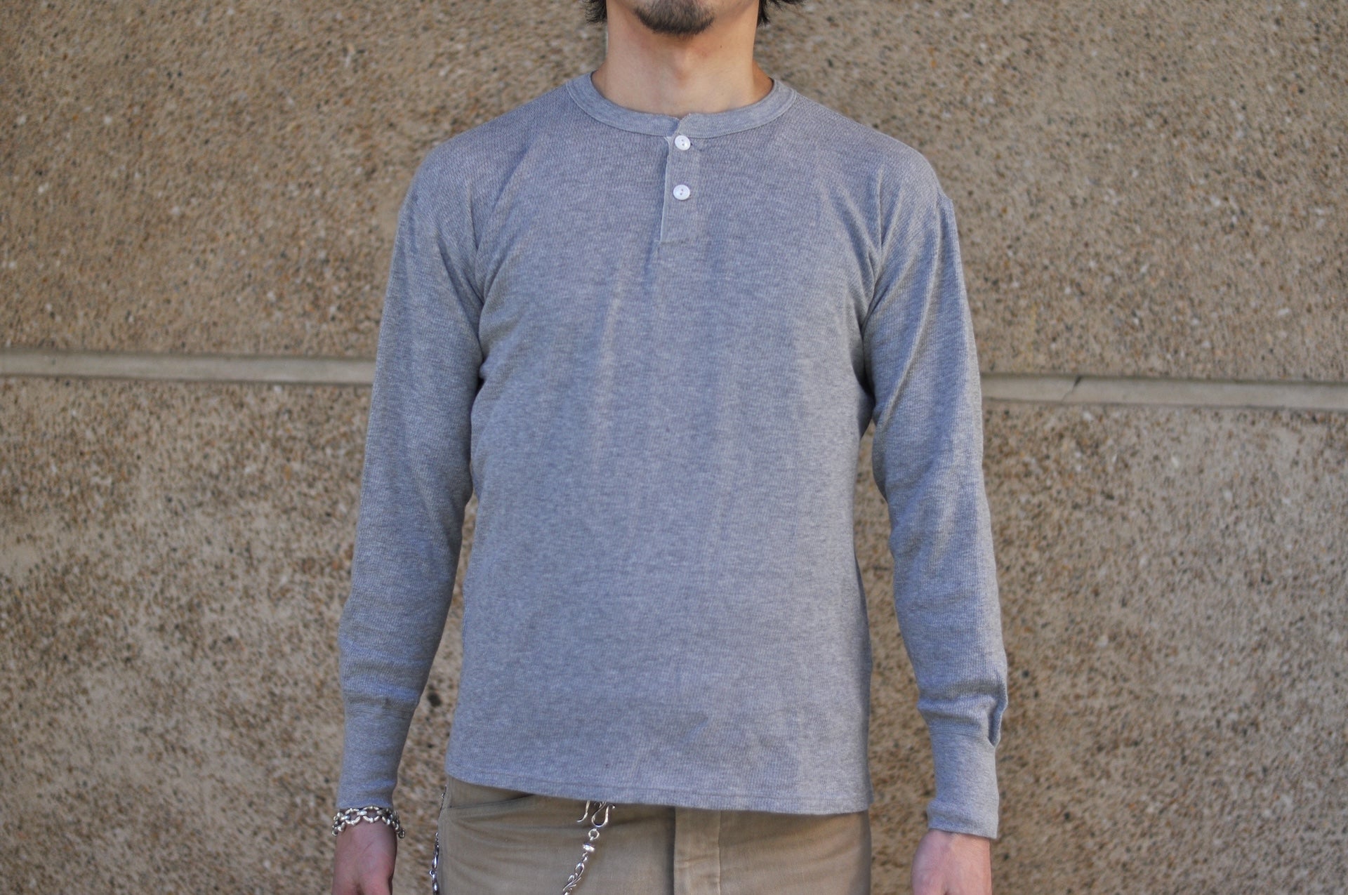 Dubble Works "Standard" L/S Henley Thermal (Grey)