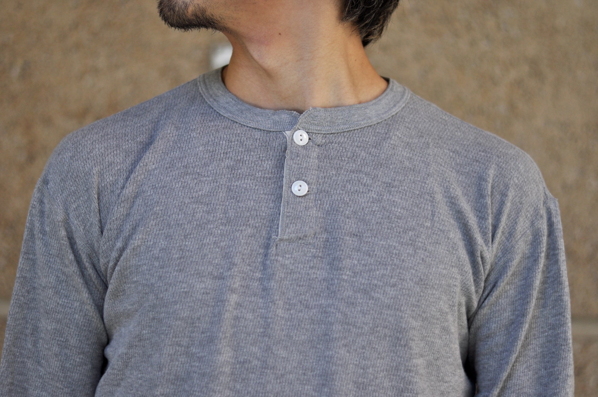 Dubble Works "Standard" L/S Henley Thermal (Grey)