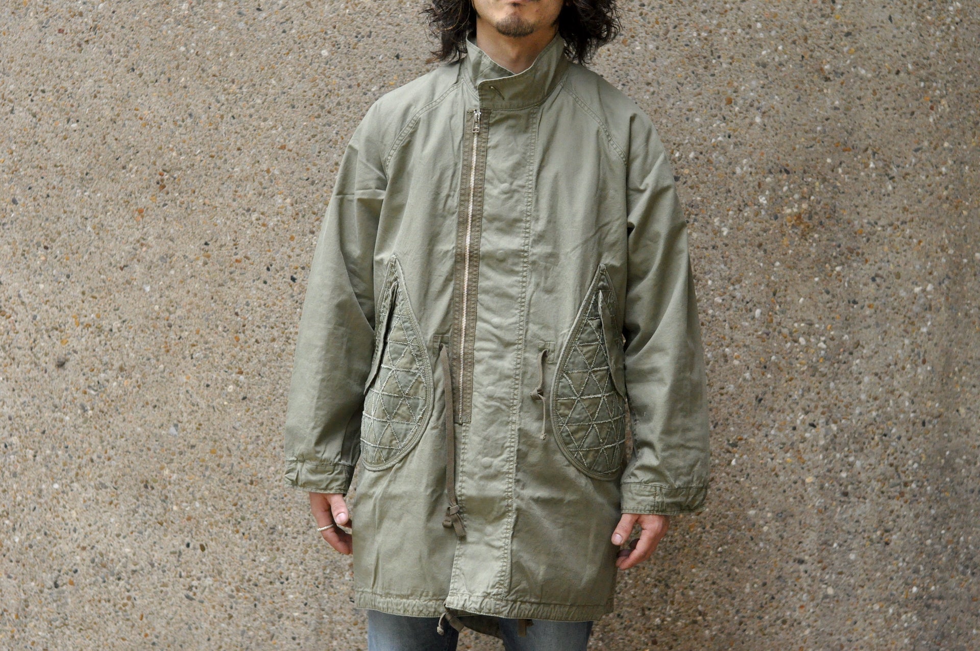 Maru Sankaku Peke by SDA "Tsugihagi" Fish Tail Military Parka