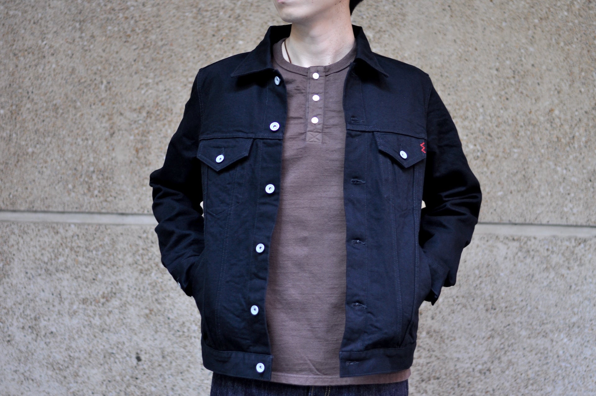 Iron Heart 14oz Type 3 Denim Jacket (Black)