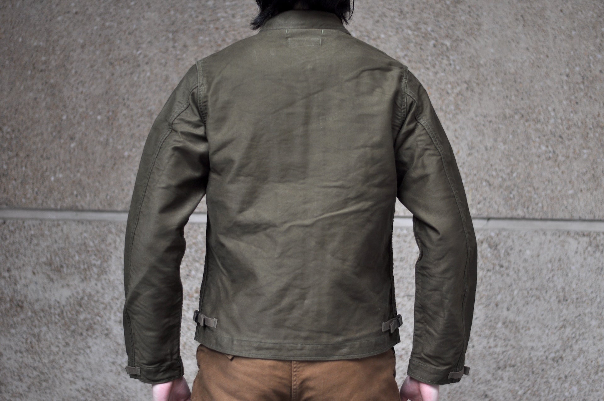 Freewheelers "Deck Worker" Jacket (Dark Khaki Green)