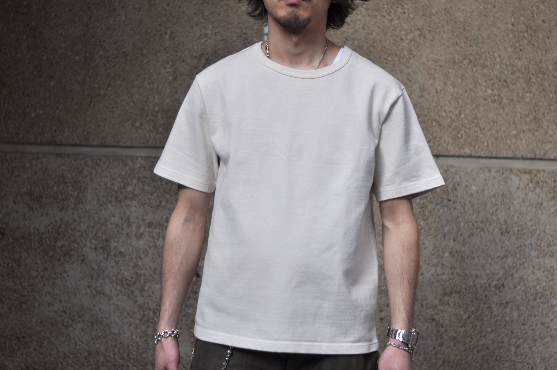 Samurai 15.7oz “Ultra-Heavyweight” Plain Tee (Ivory White)