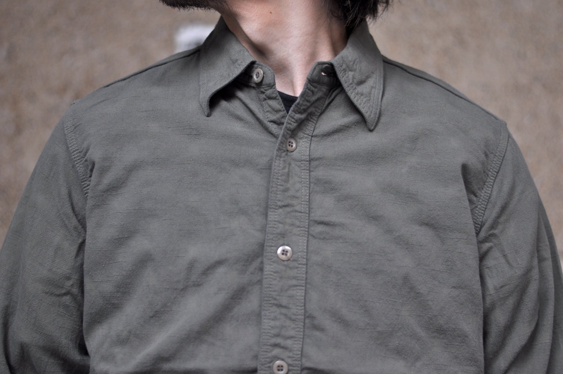 Samurai 10oz Tropical Weather Dobby Military Shirt (Olive)