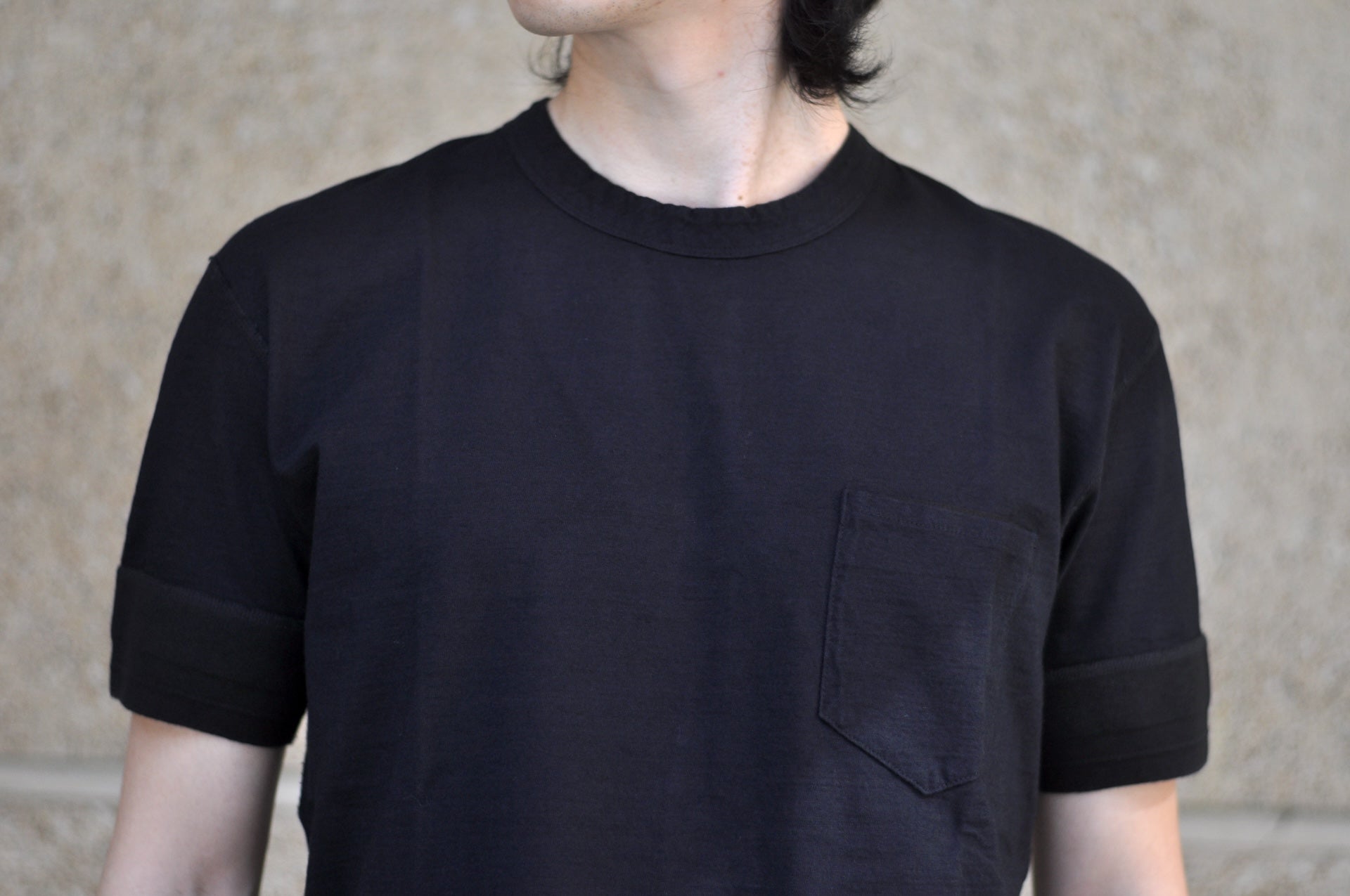 Pure Blue Japan 6.5oz "Signature" Pocket Tee (Indigo X Black)