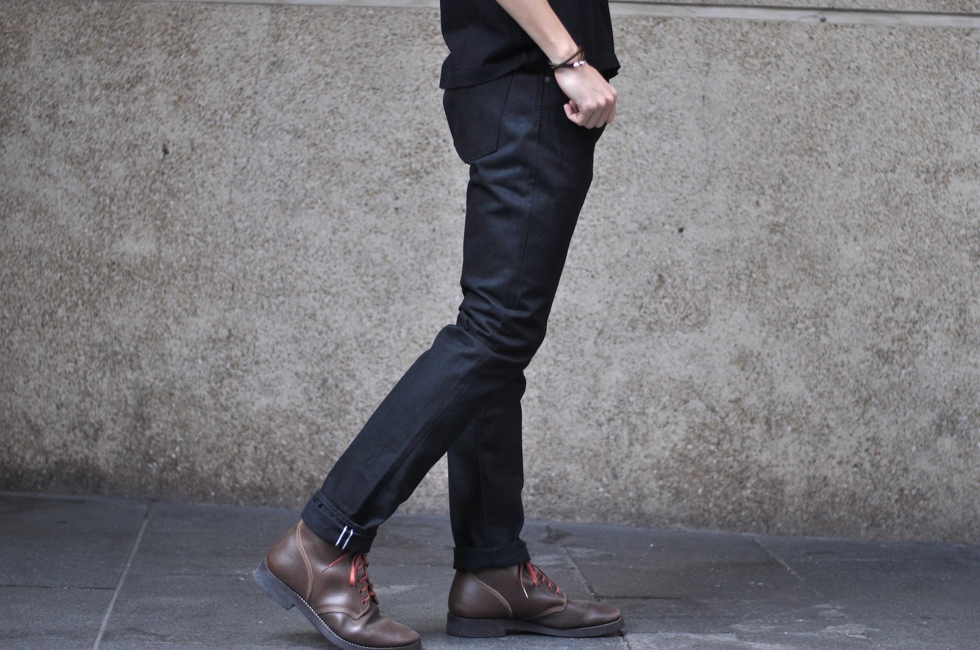 Pure Blue Japan 14oz XX-019-BK "Ultimate Black" Denim (Relaxed Tapered fit)
