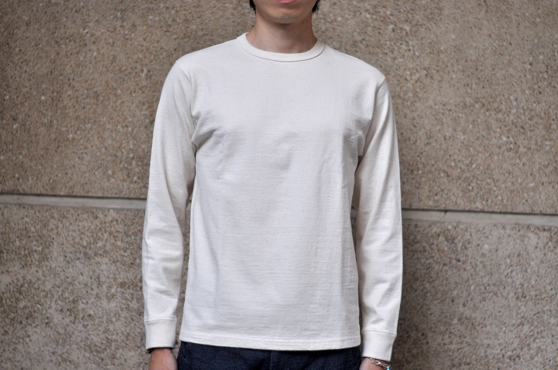 Samurai 12oz "Nippon Cotton" L/S Plain Tee (Natural)