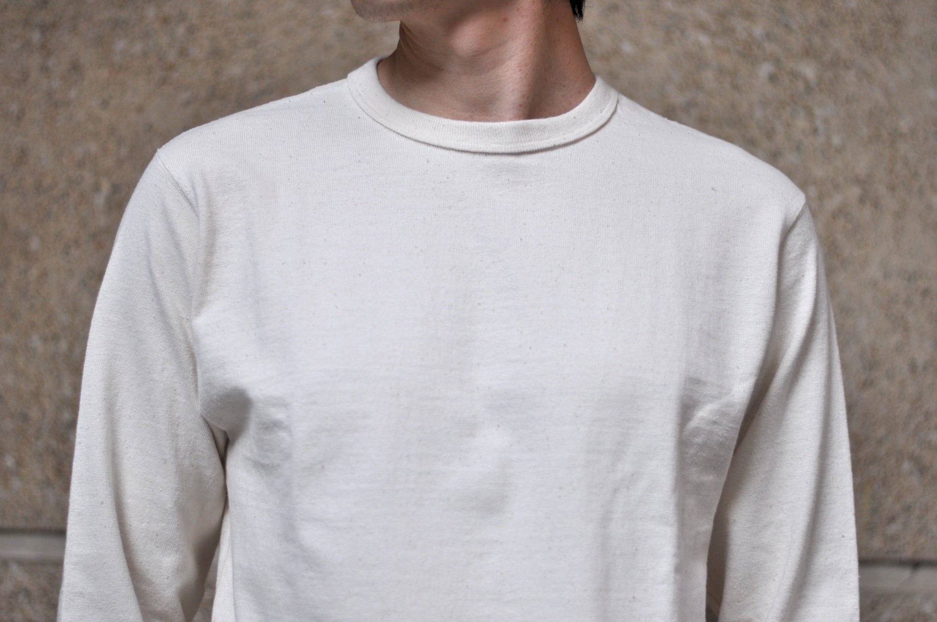 Samurai 12oz "Nippon Cotton" L/S Plain Tee (Natural)