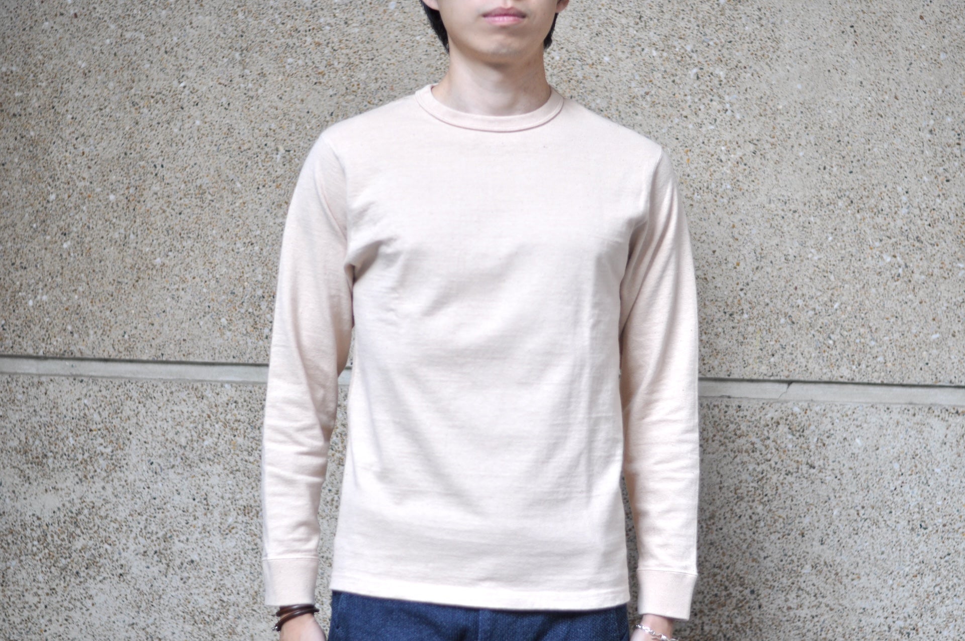 Samurai 12oz "Nippon Cotton" L/S Plain Tee (Light Kuri)