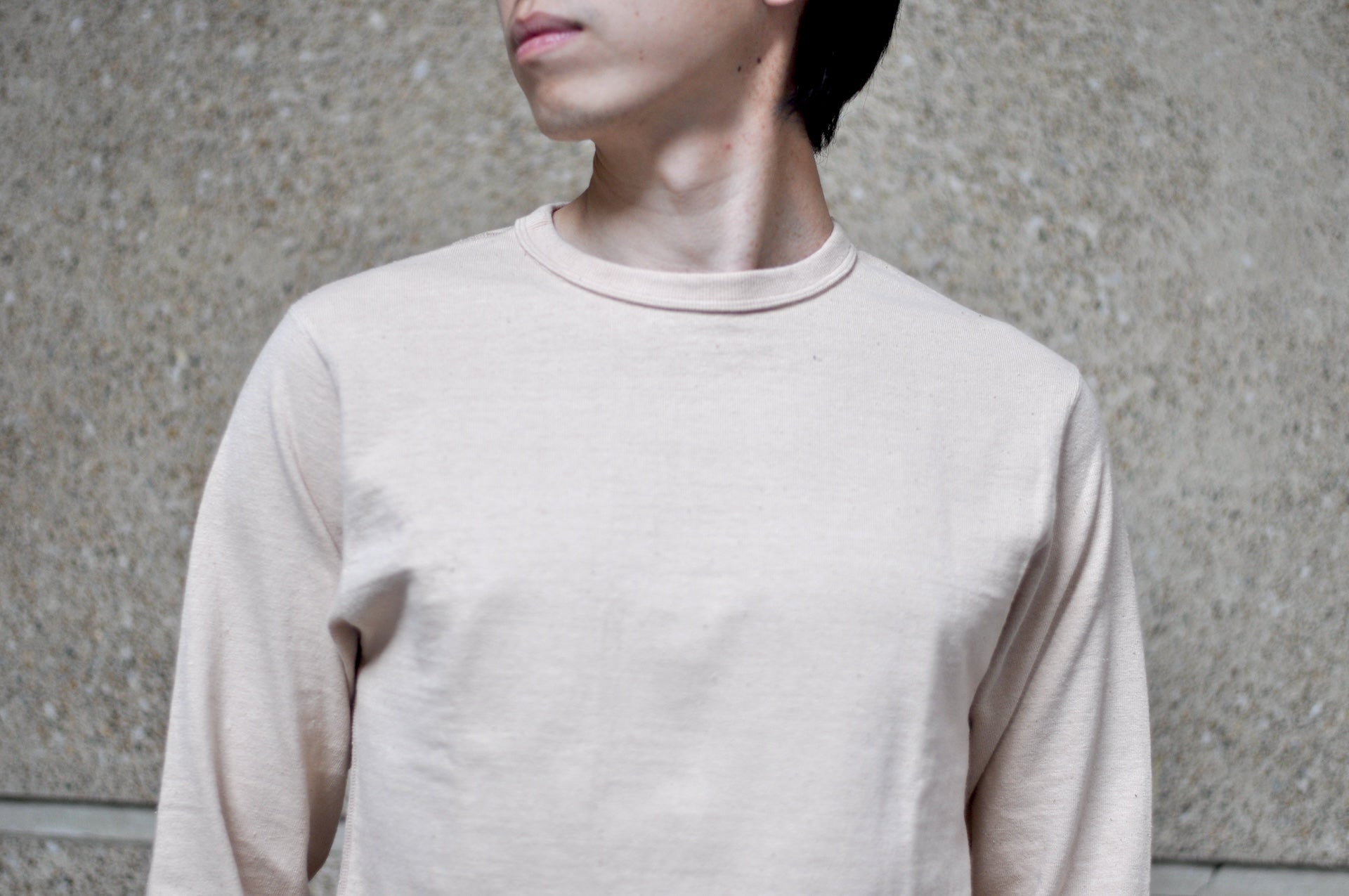 Samurai 12oz "Nippon Cotton" L/S Plain Tee (Light Kuri)