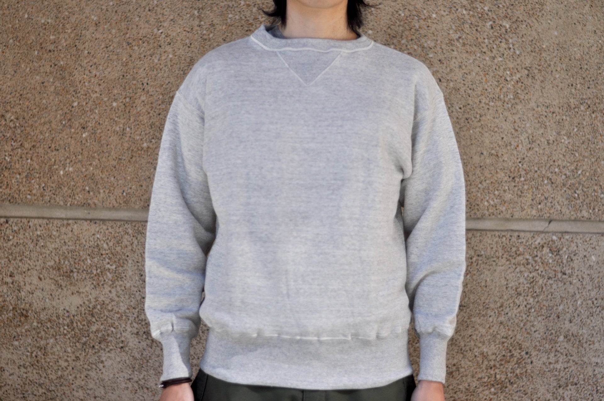 John Gluckow X Warehouse Co. 10oz Loopwheeled "Naval Training" Sweatshirt (Oatmeal)