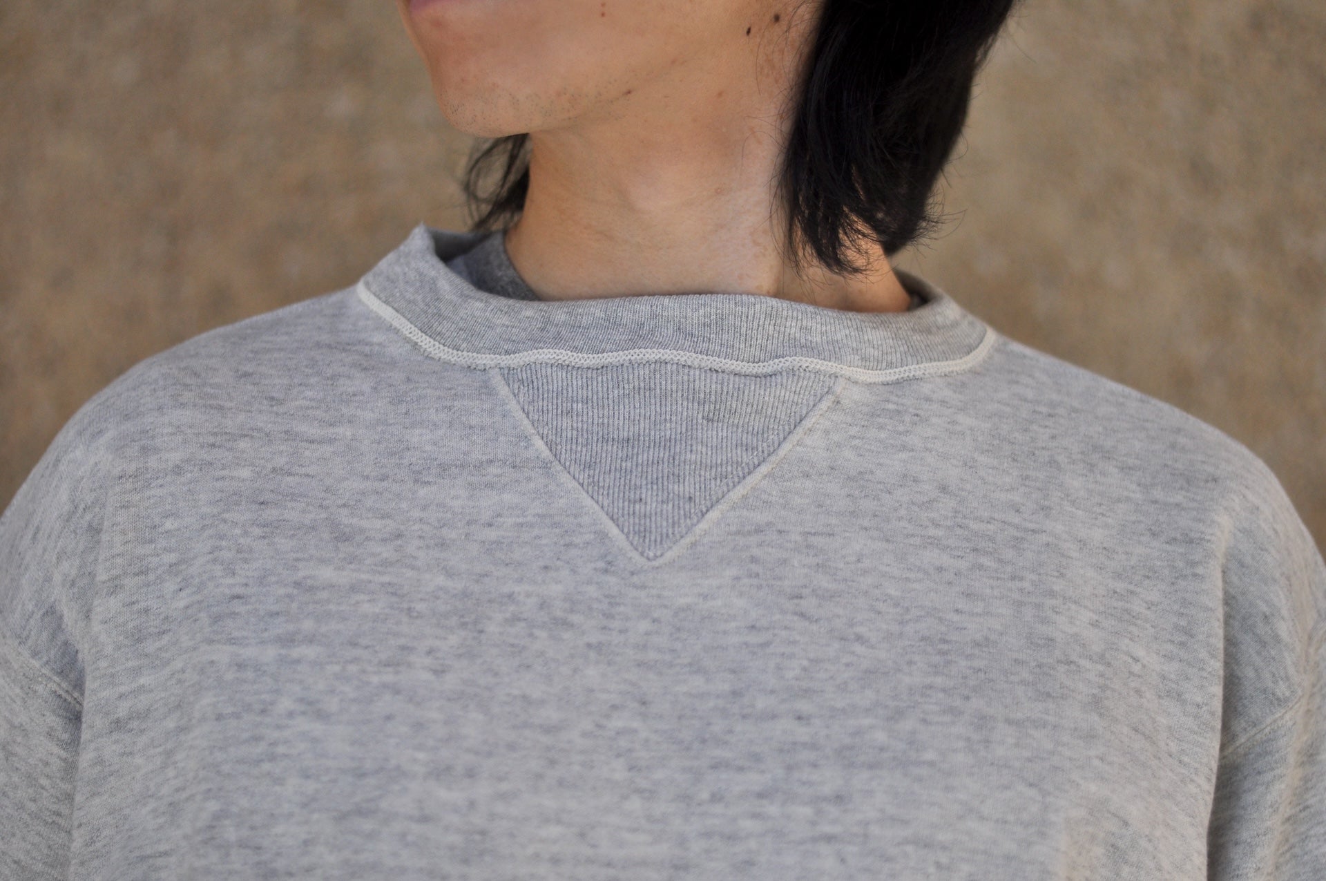 John Gluckow X Warehouse Co. 10oz Loopwheeled "Naval Training" Sweatshirt (Oatmeal)