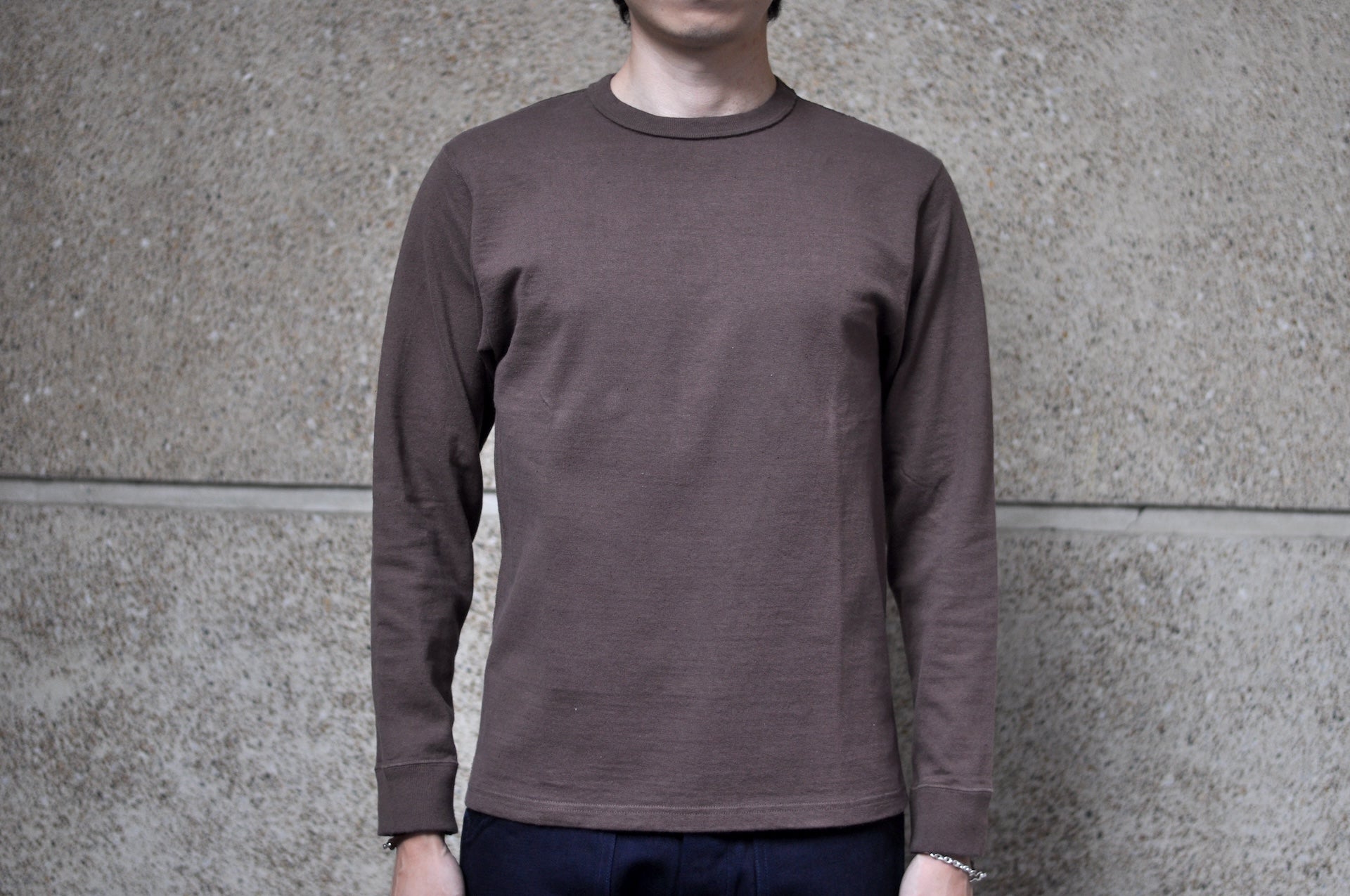 Samurai 12oz "Nippon Cotton" L/S Plain Tee (Dark Kuri)