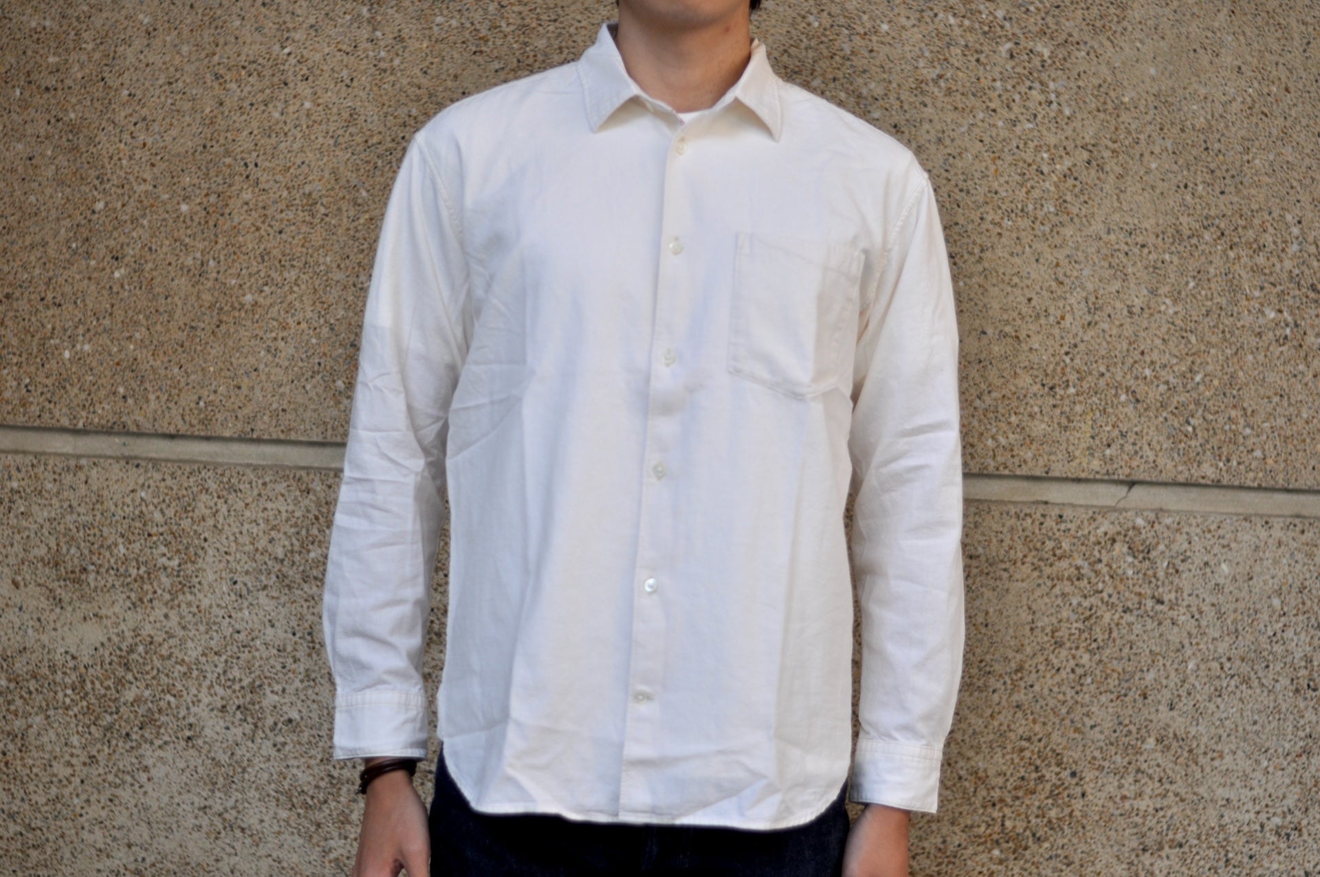 MOMOTARO JEANS 5oz Selvage Chambray Oxford Shirt (Natural)